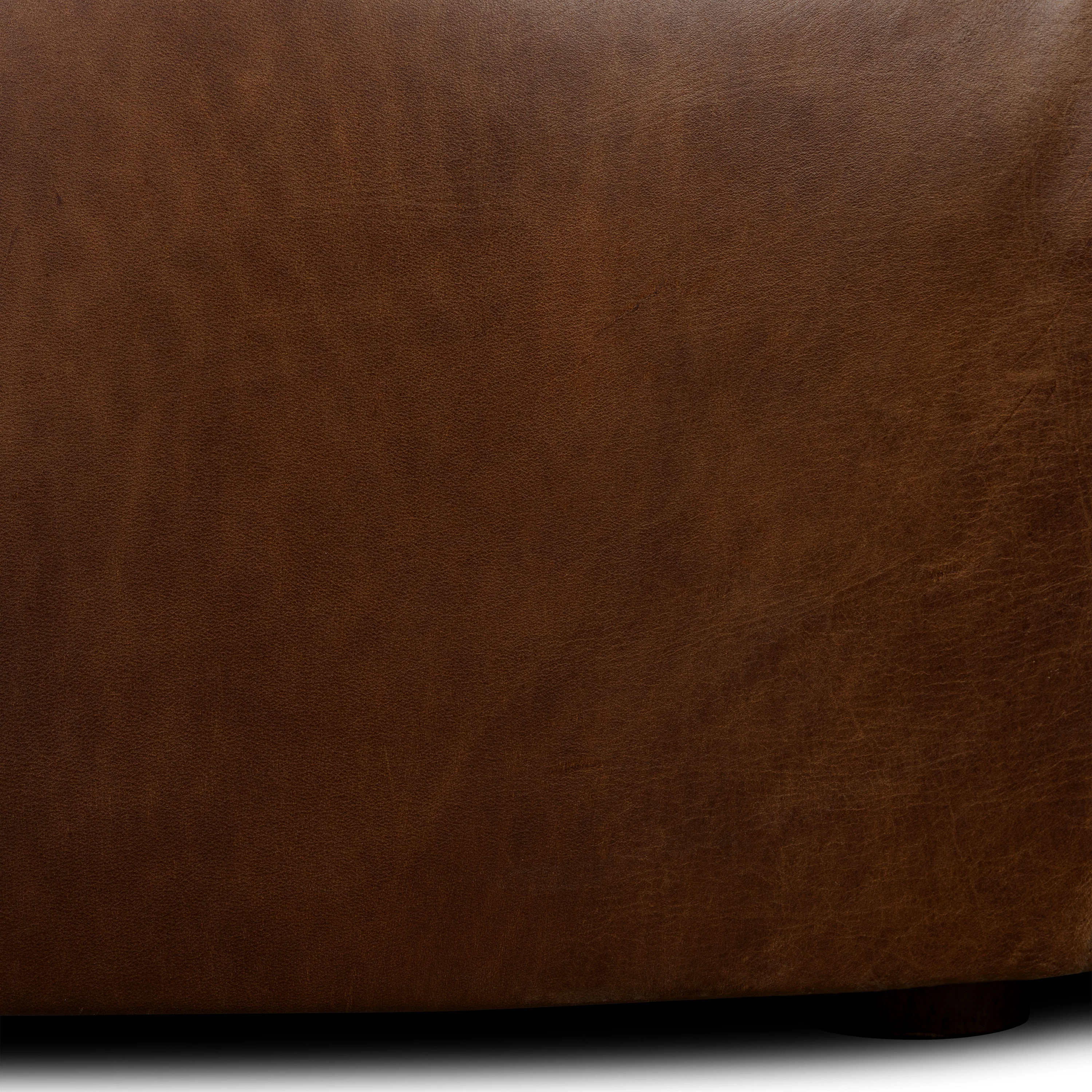 Zahra Leather Storage Ottoman | Oscuro Brown - Image 15
