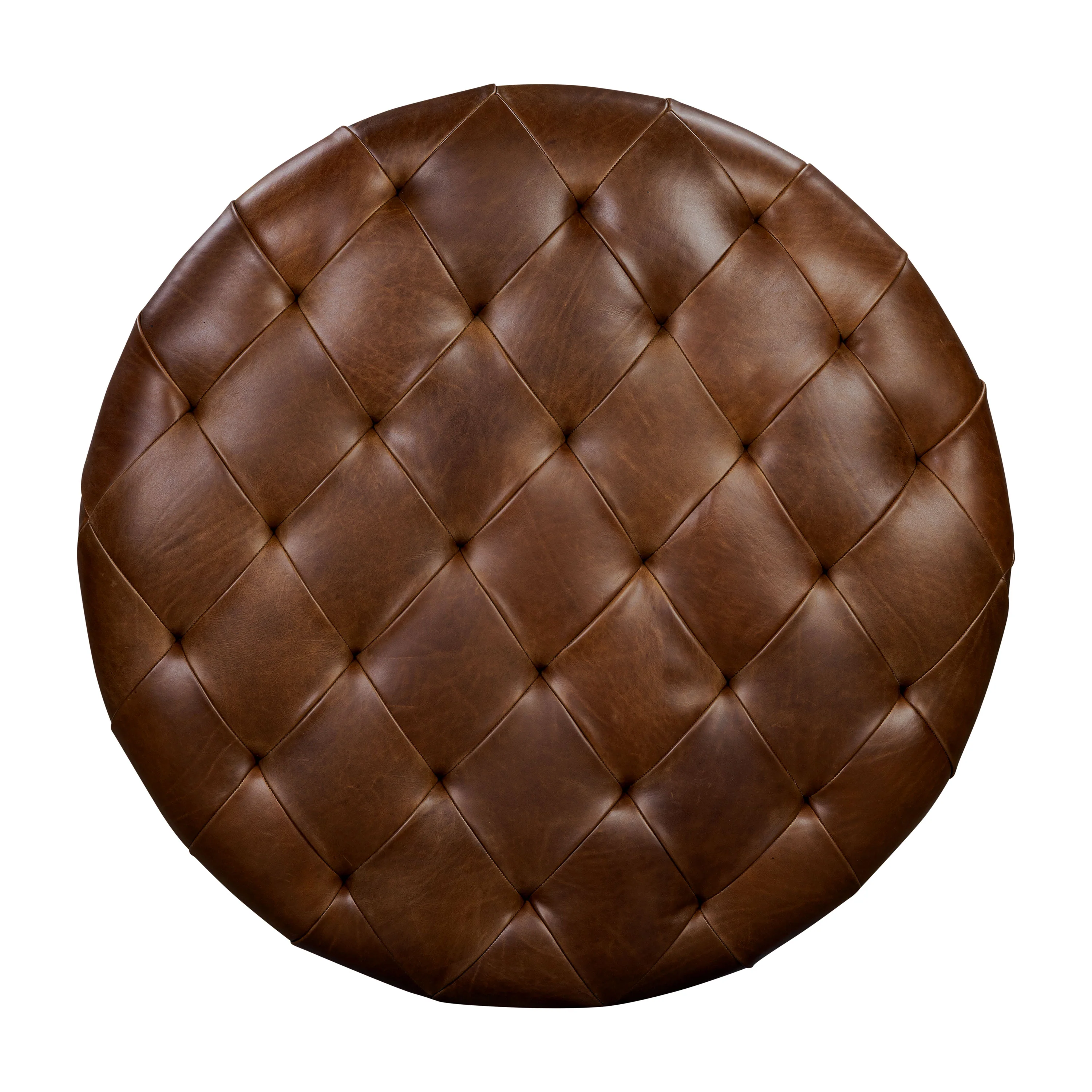 Zahra Leather Storage Ottoman | Oscuro Brown - Image 5