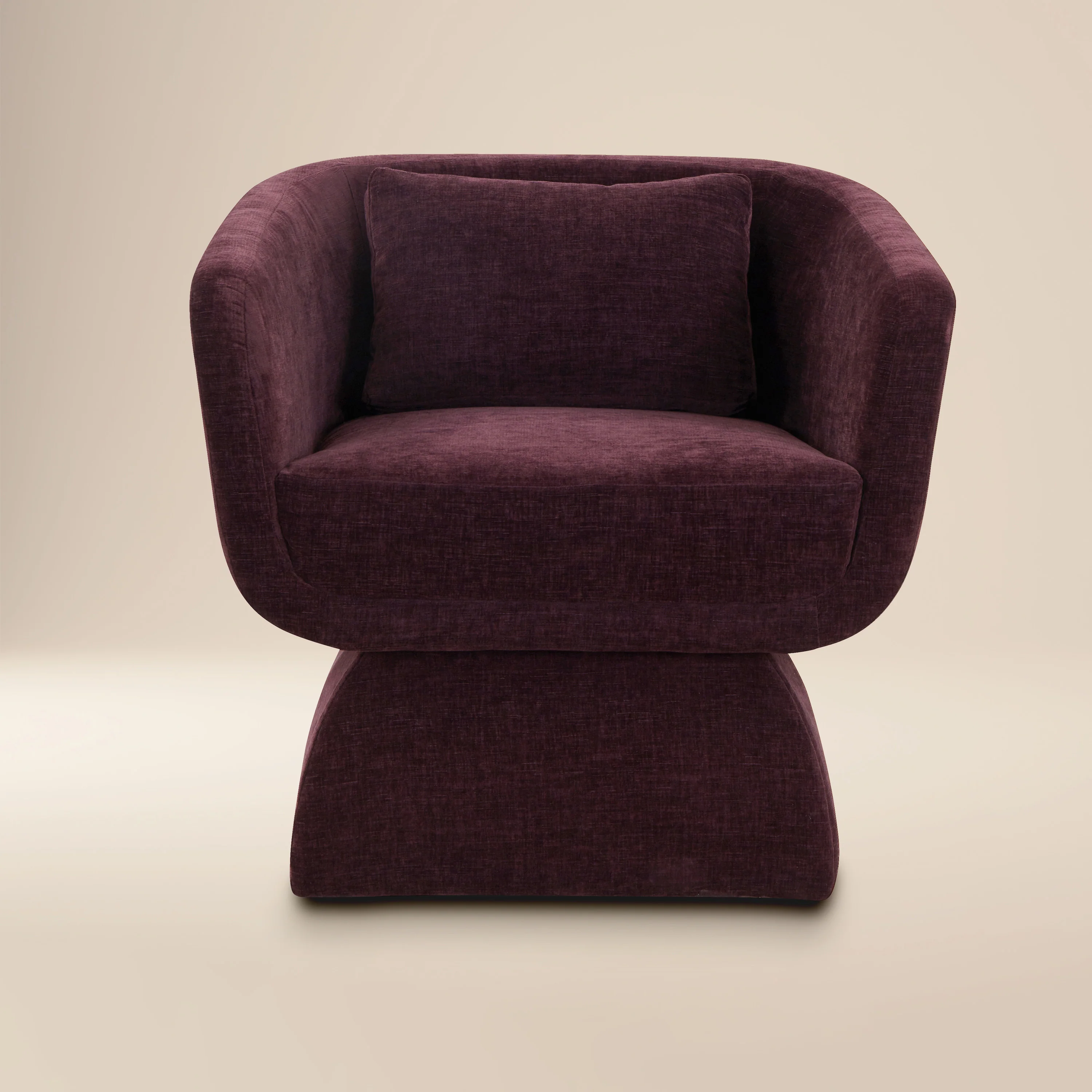 Zeno Lounge Chair | Mello Plum