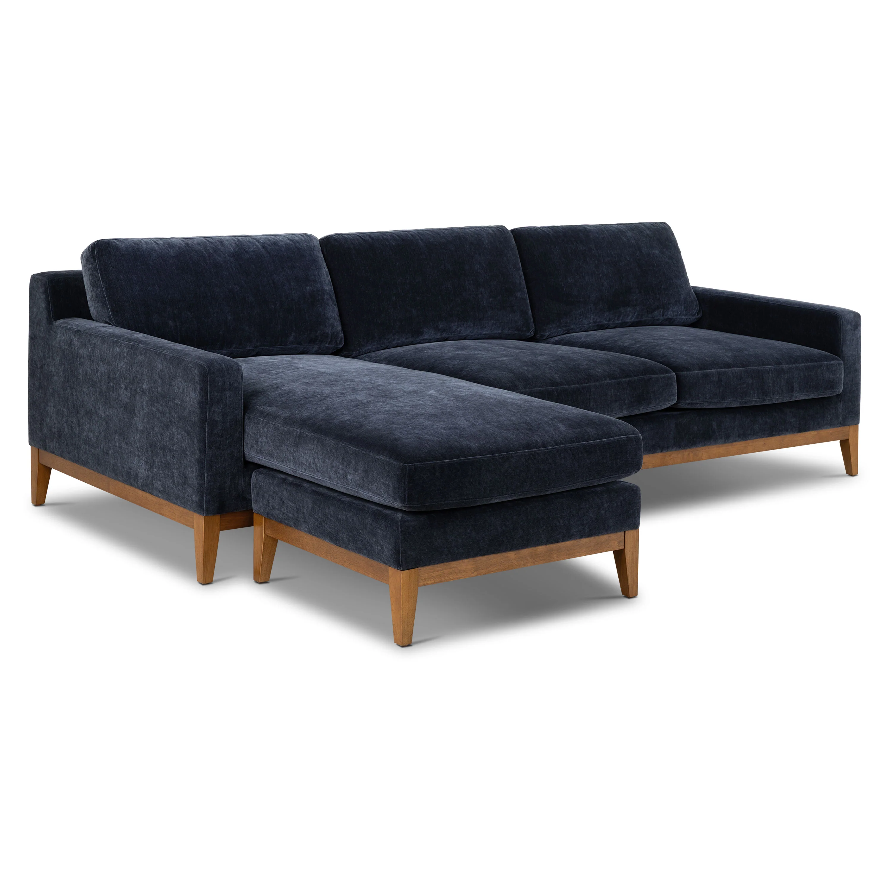 Zyon 105.5" Reversible Chaise Sectional | Mystic Blue - Image 4