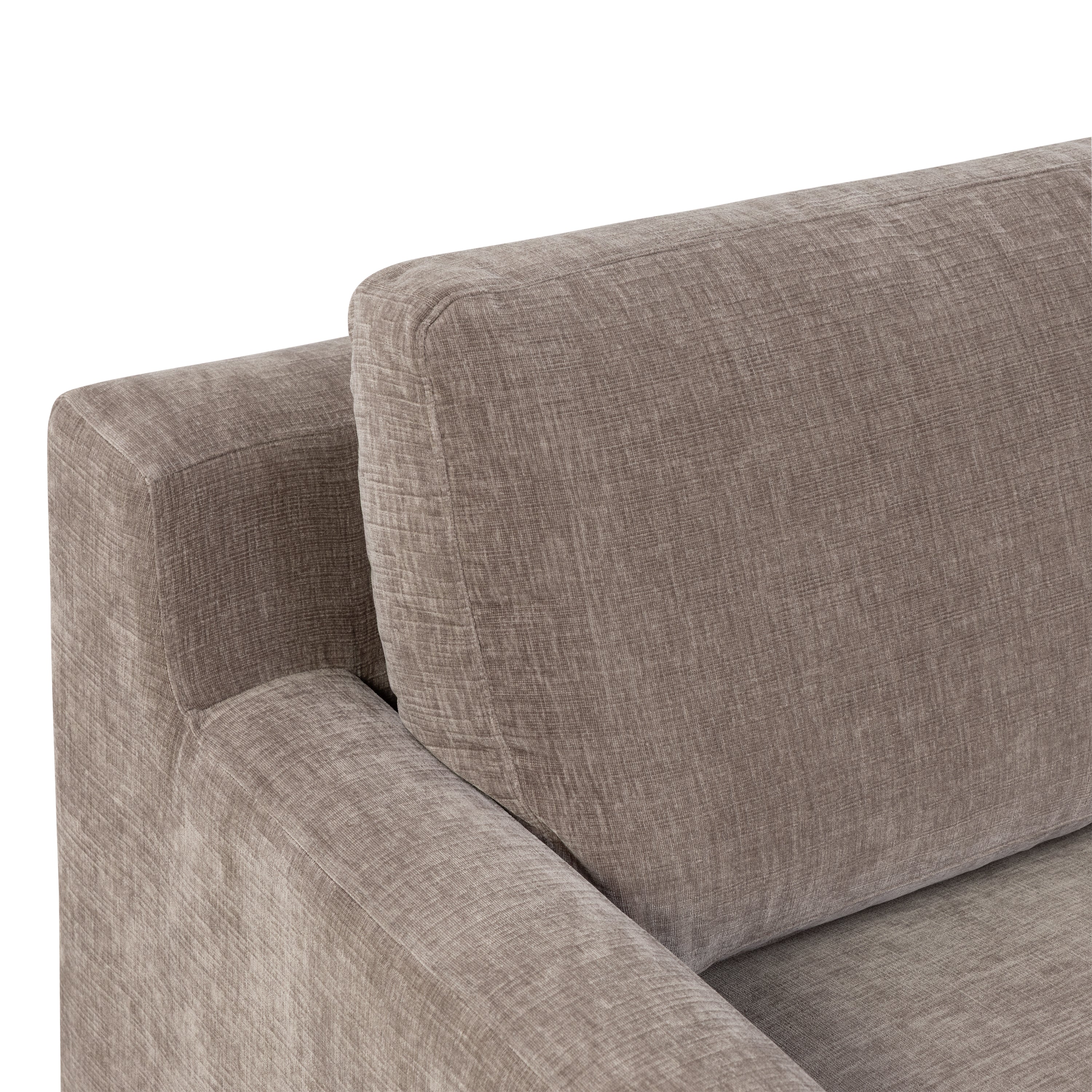 Zyon 105.5" Reversible Chaise Sectional | Taupe Brown - Image 12