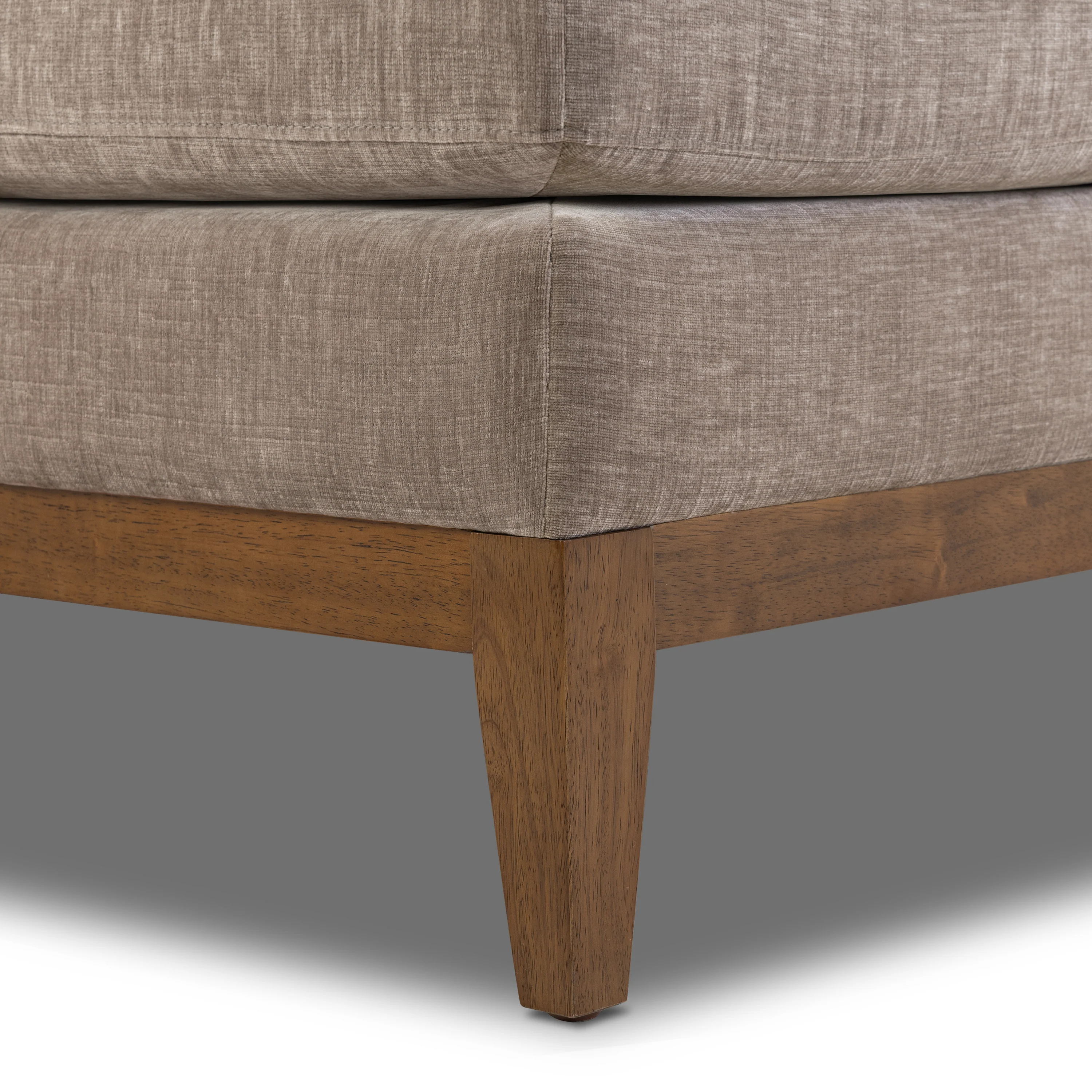 Zyon 105.5" Reversible Chaise Sectional | Taupe Brown - Image 16