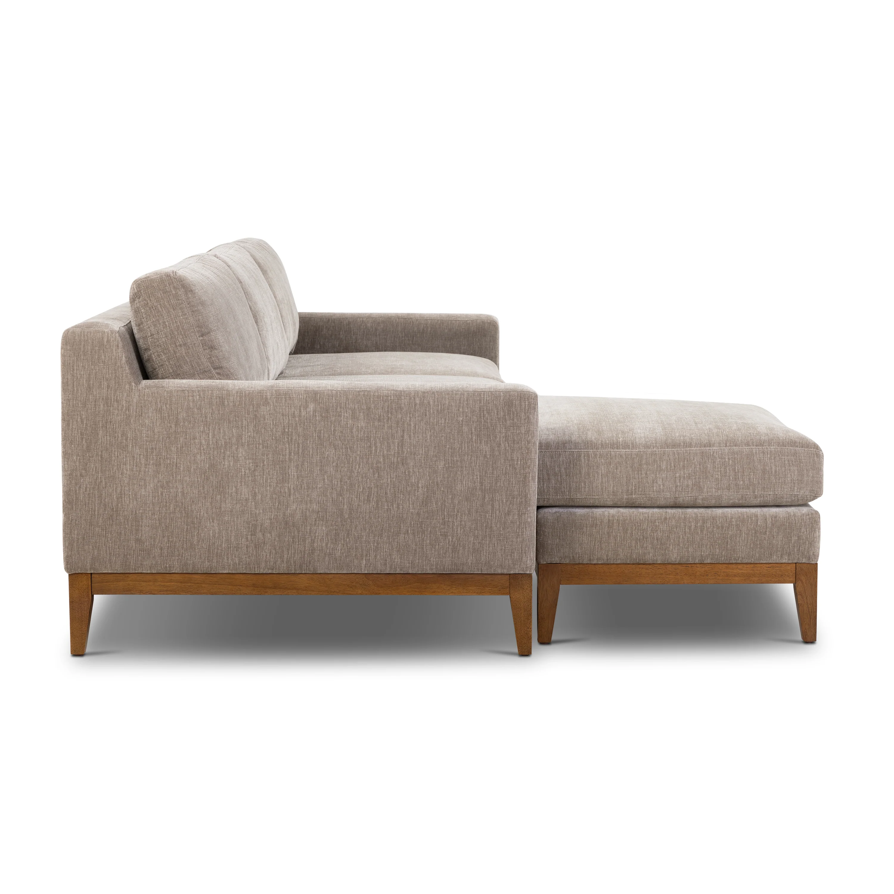 Zyon 105.5" Reversible Chaise Sectional | Taupe Brown - Image 6