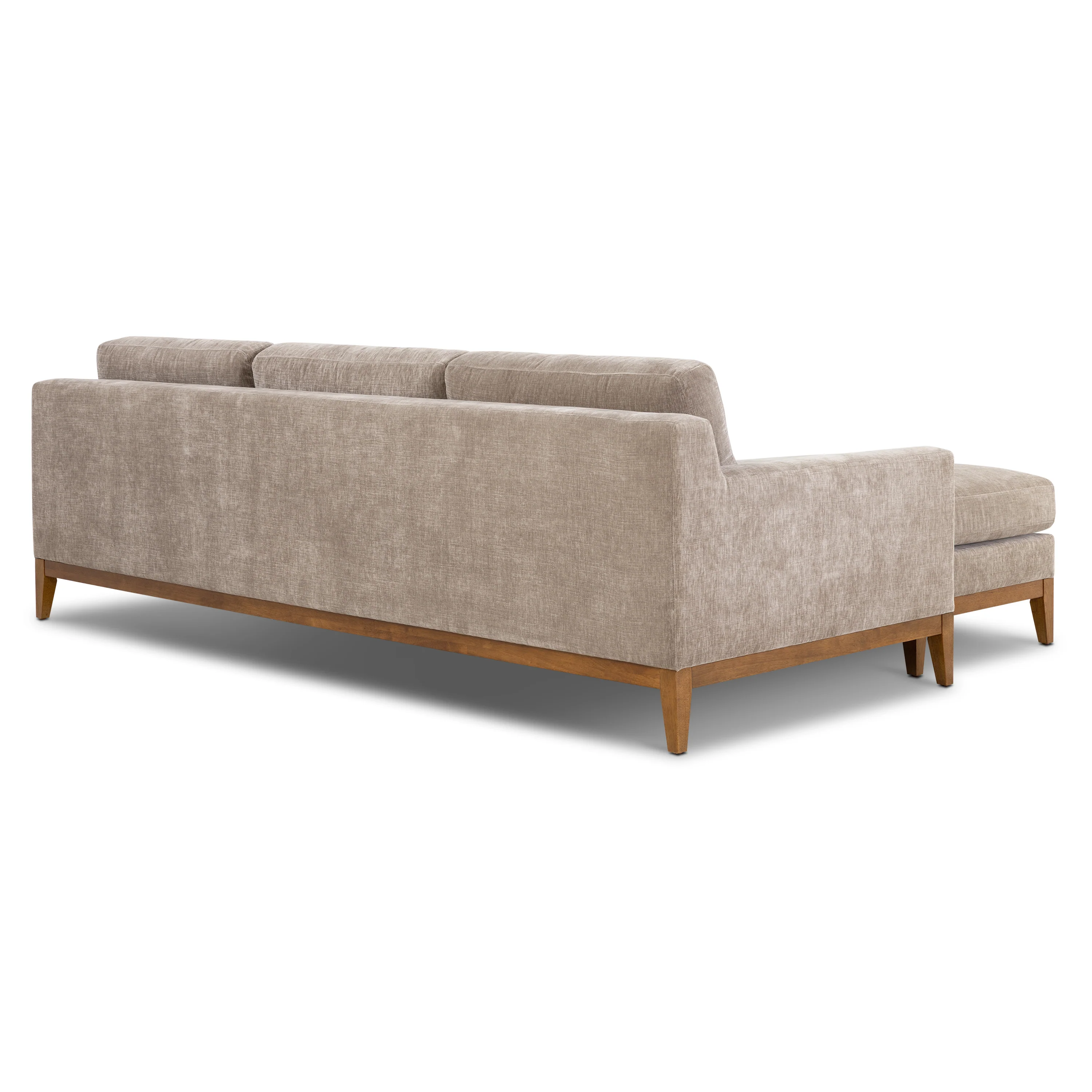Zyon 105.5" Reversible Chaise Sectional | Taupe Brown - Image 7