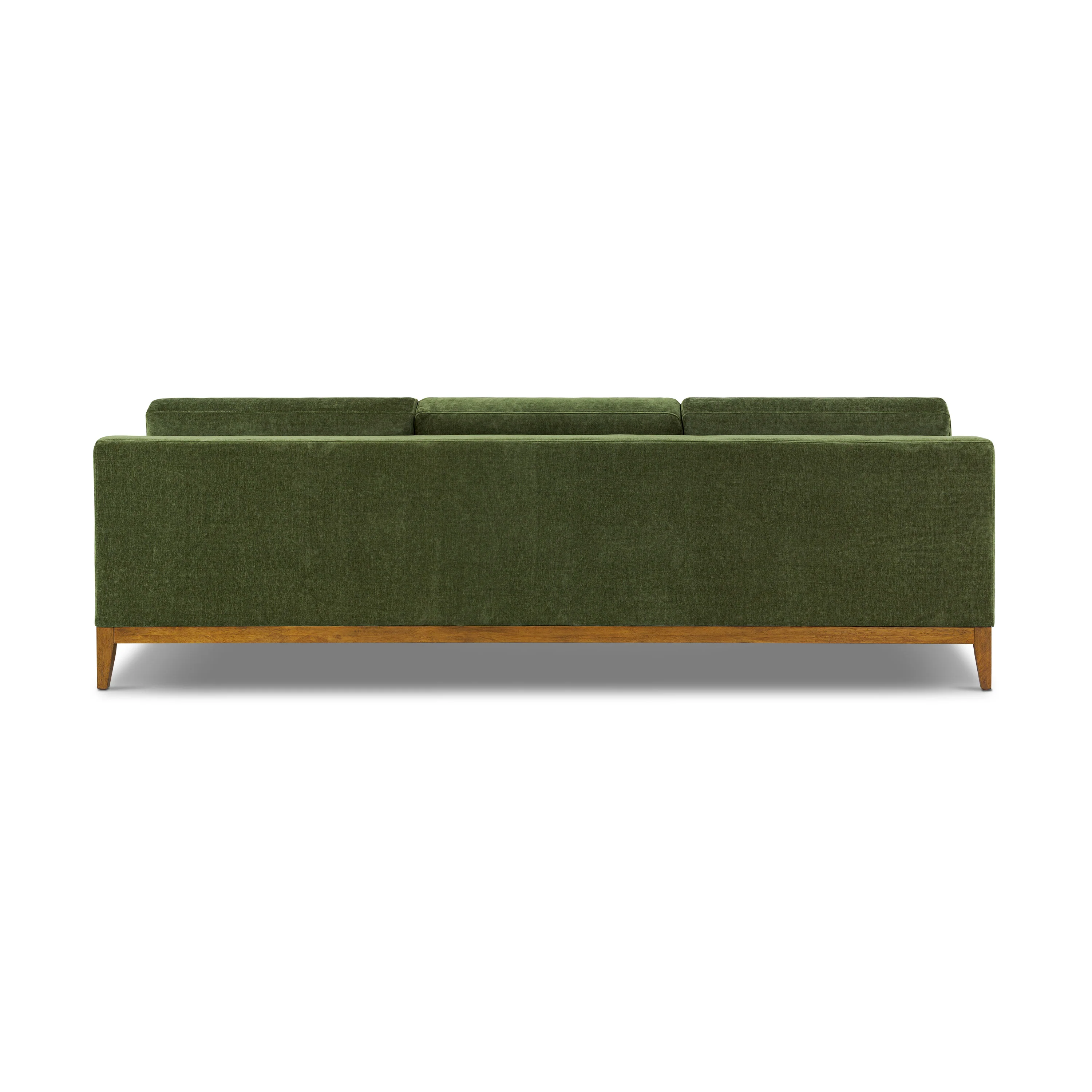 Zyon 105.5" Reversible Chaise Sectional | Distressed Green Velvet - Image 10