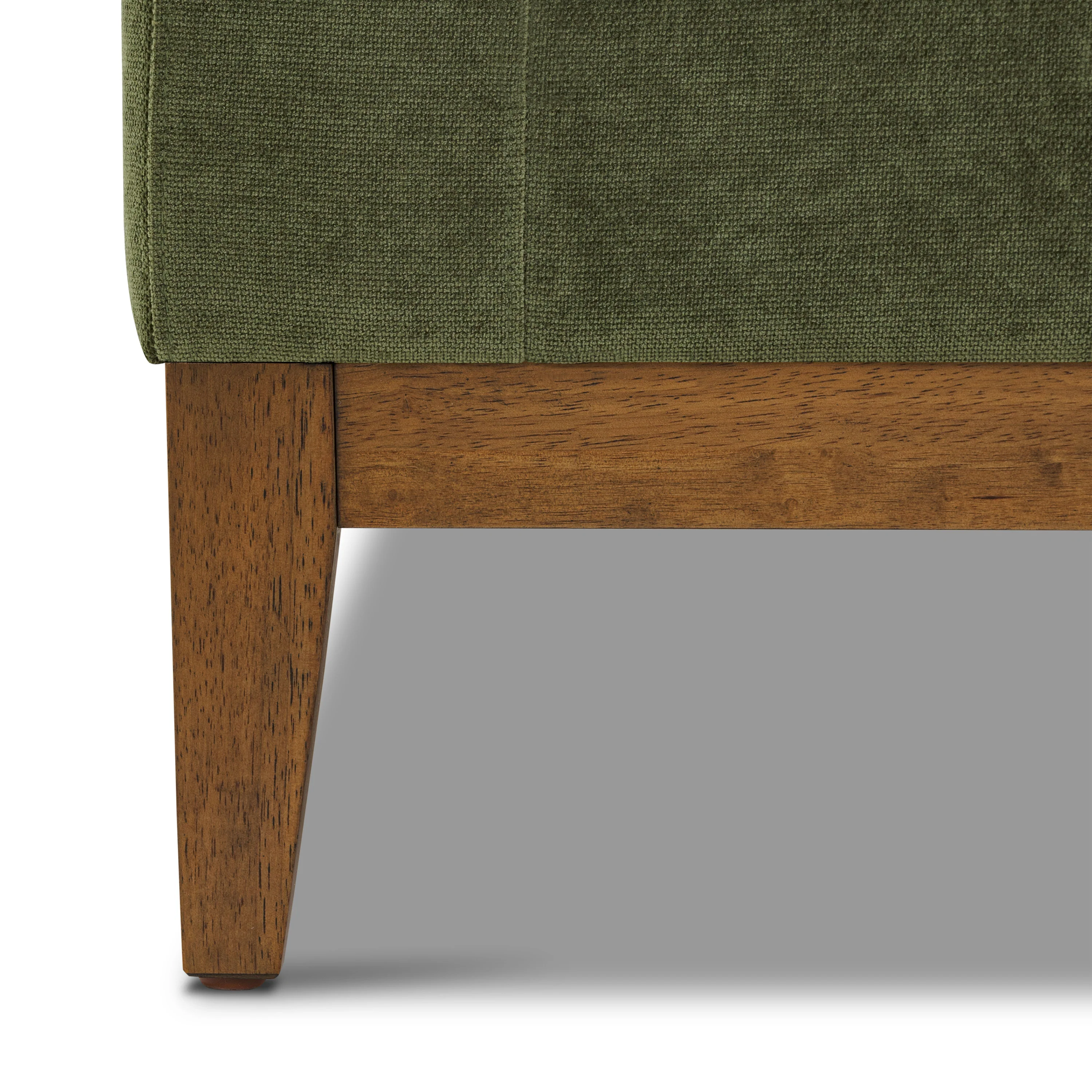 Zyon 105.5" Reversible Chaise Sectional | Distressed Green Velvet - Image 14