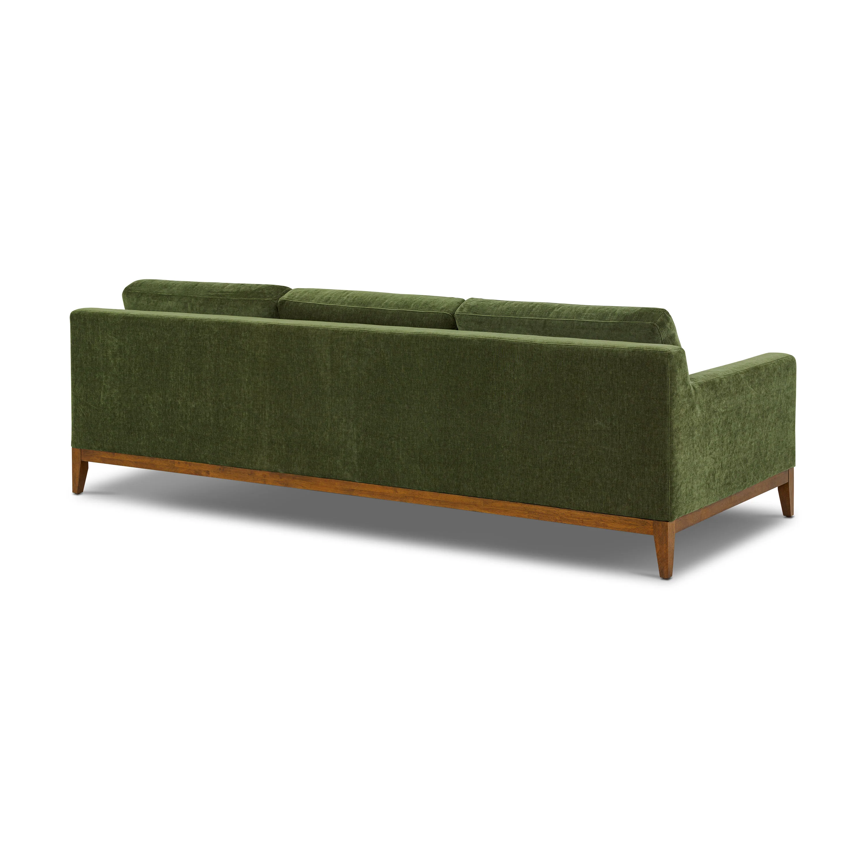 Zyon 105.5" Reversible Chaise Sectional | Distressed Green Velvet - Image 9