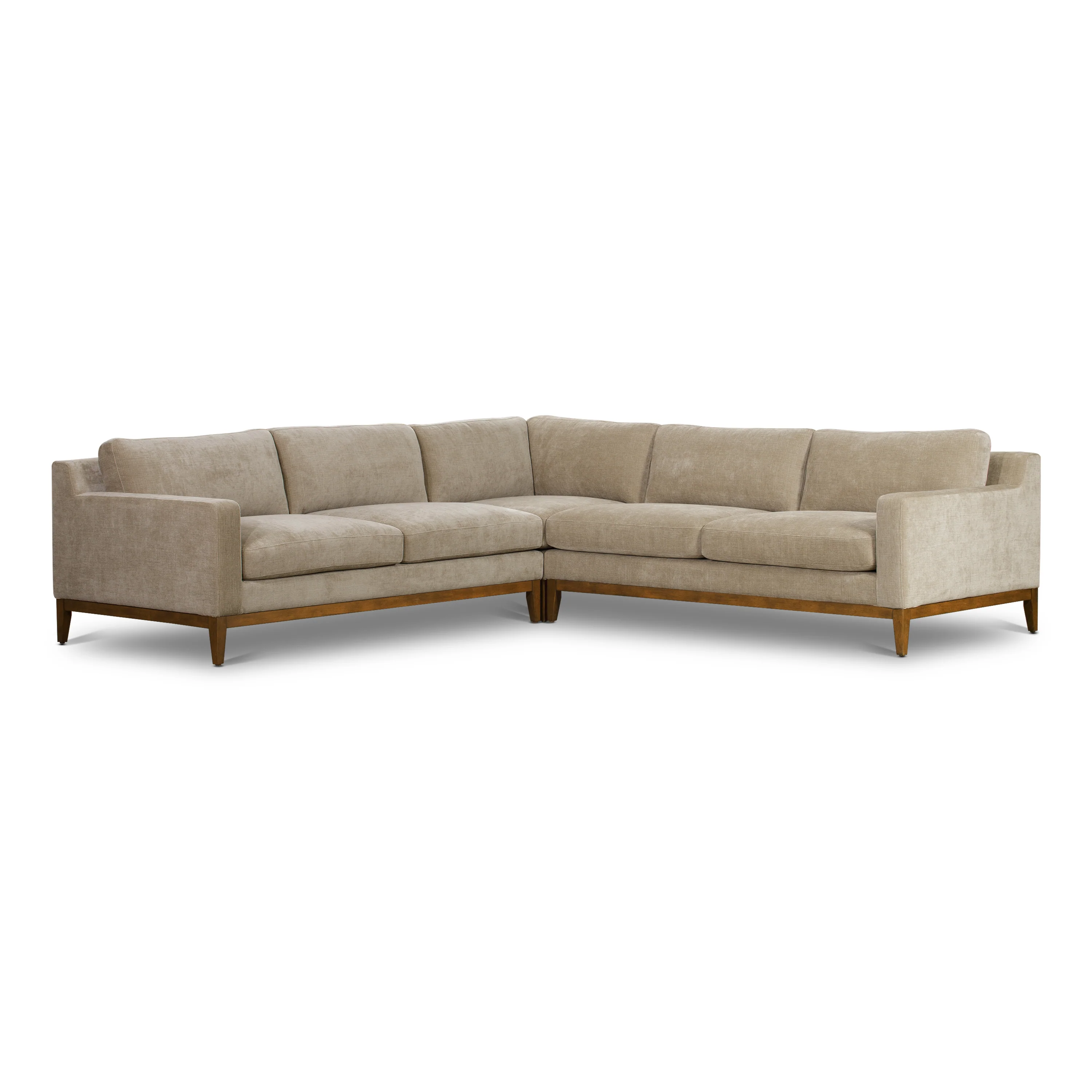 Zyon 116" Corner Sectional | Canvas Brown - Image 4