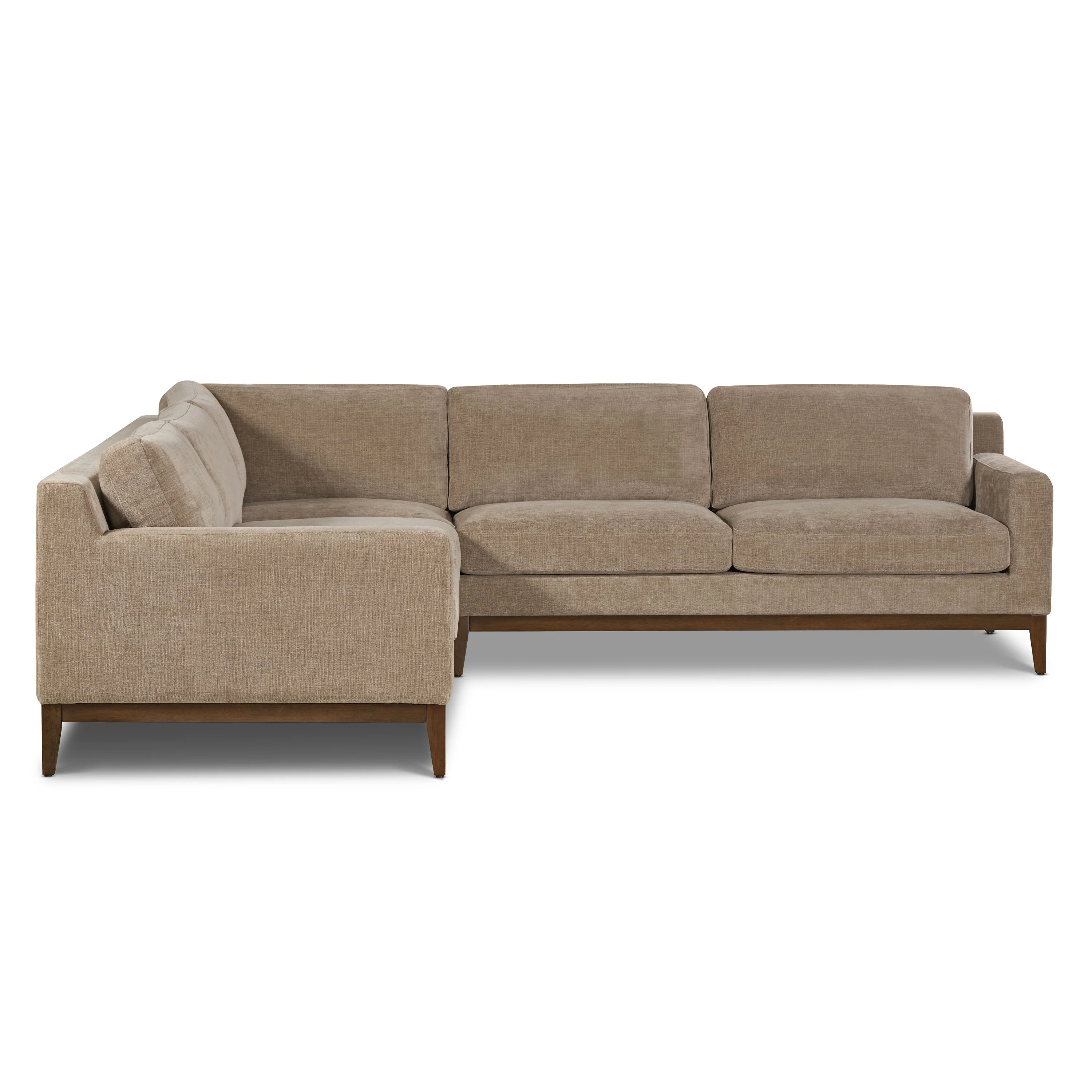 Zyon 116" Corner Sectional | Clove Brown - Image 4