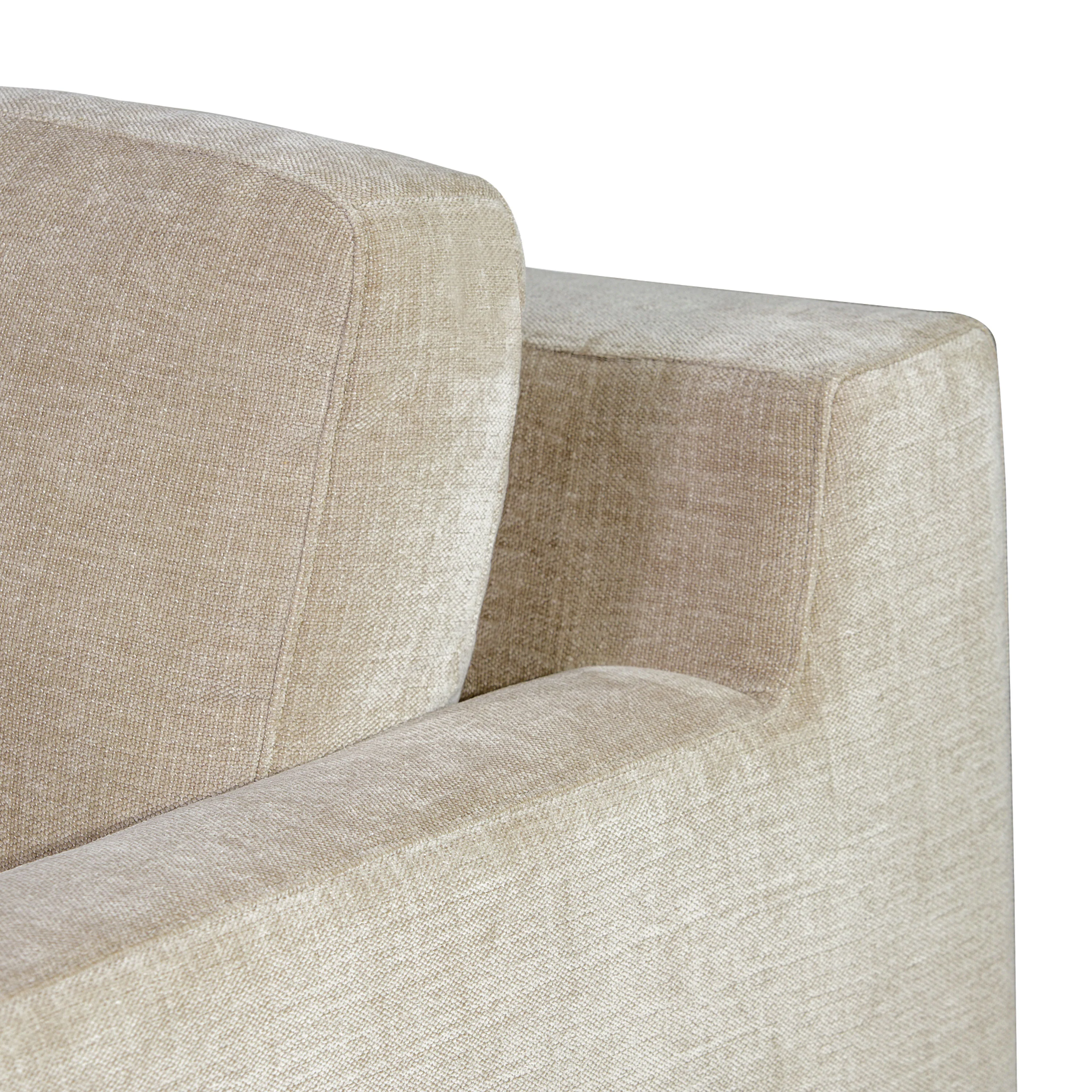 Zyon 90" Fabric Sofa | Canvas Brown - Image 12