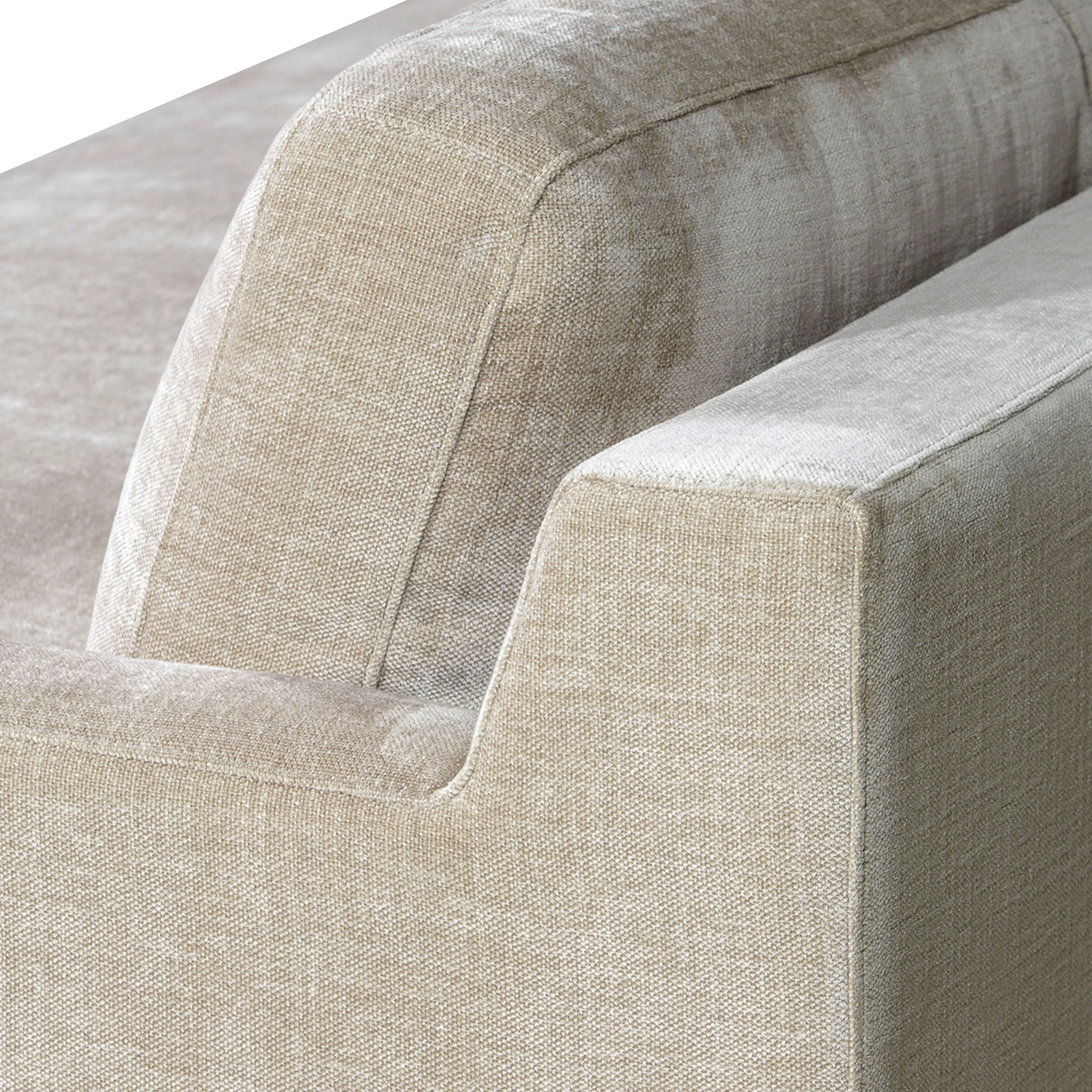 Zyon 90" Fabric Sofa | Canvas Brown - Image 13