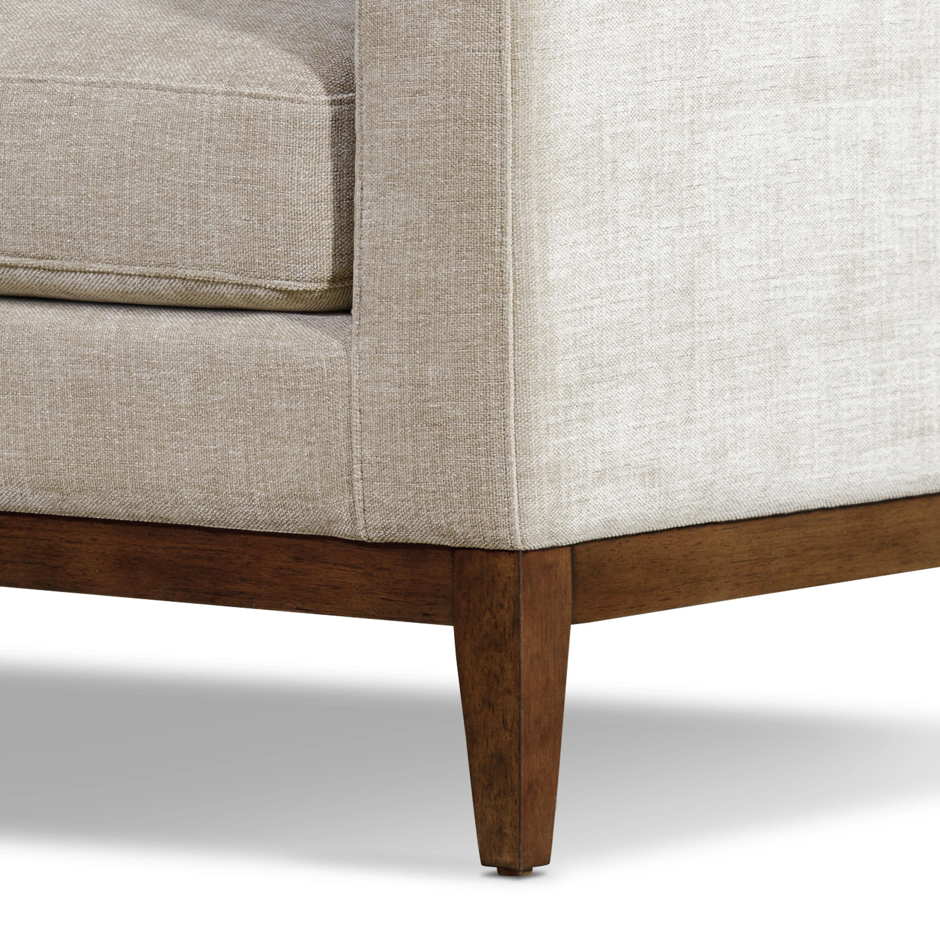 Zyon 90" Fabric Sofa | Canvas Brown - Image 14
