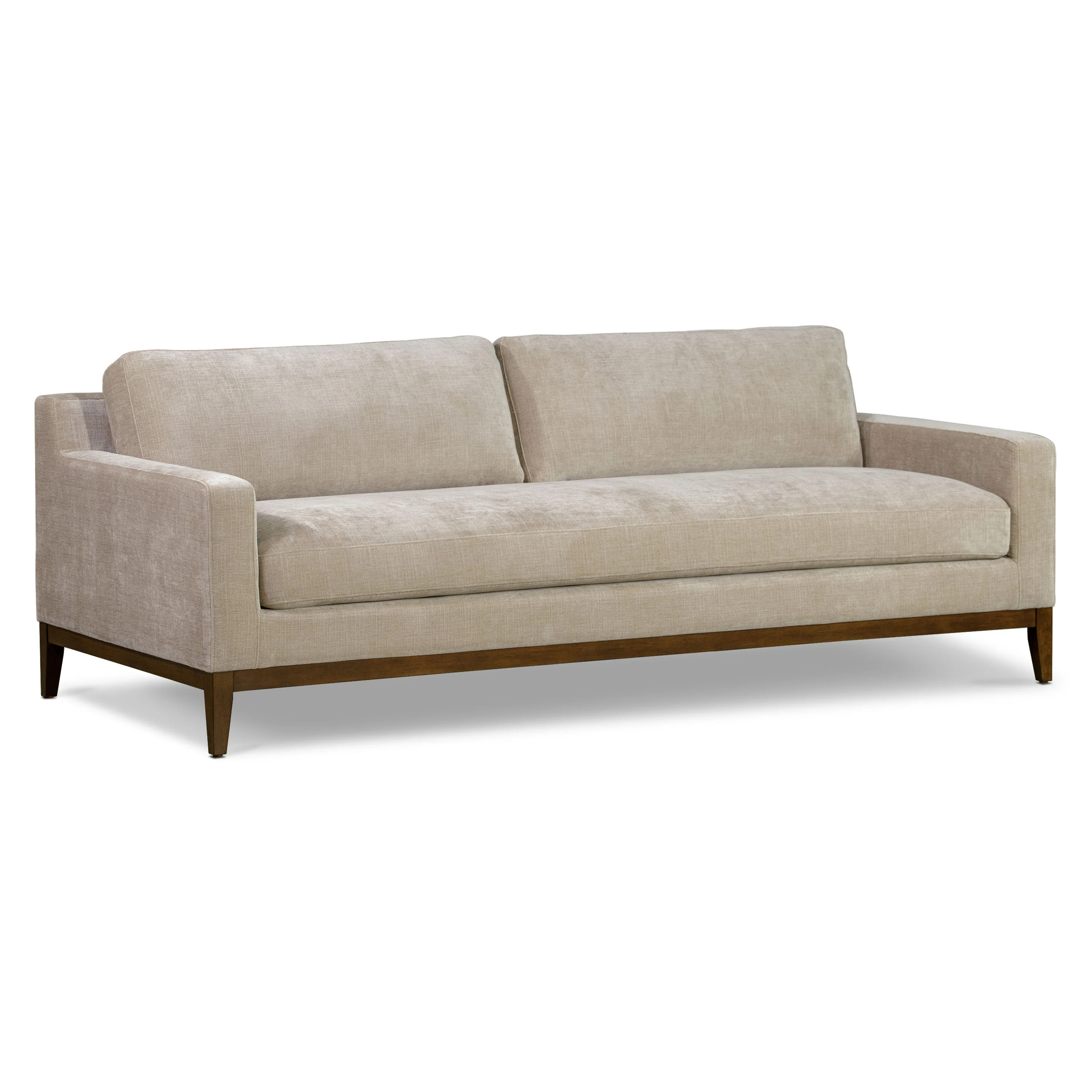 Zyon 90" Fabric Sofa | Canvas Brown - Image 3
