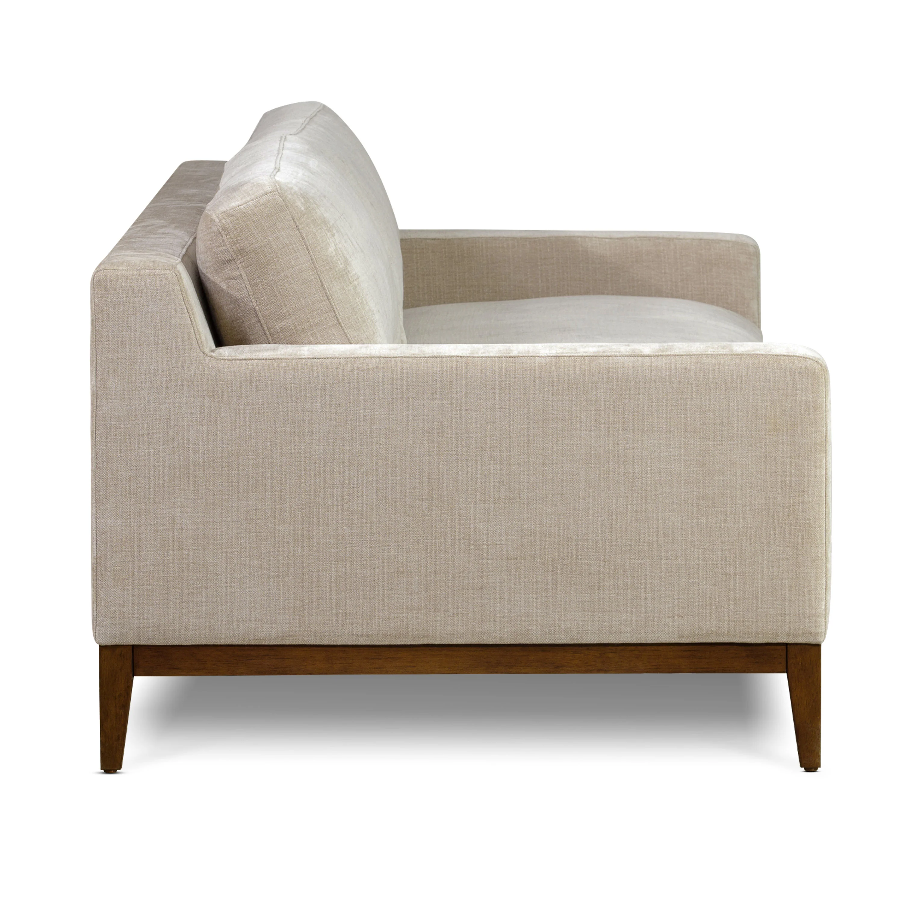 Zyon 90" Fabric Sofa | Canvas Brown - Image 4