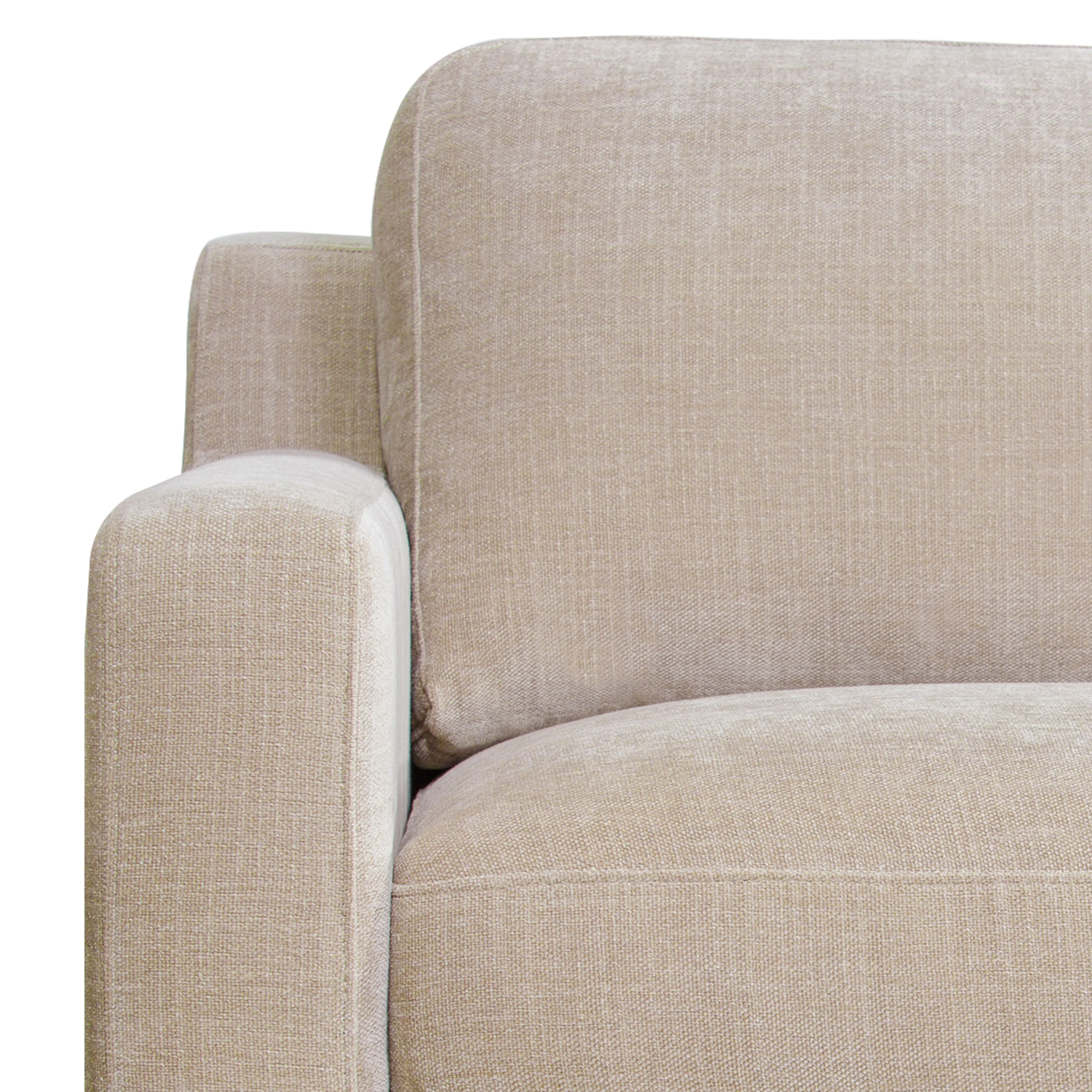 Zyon 90" Fabric Sofa | Canvas Brown - Image 8