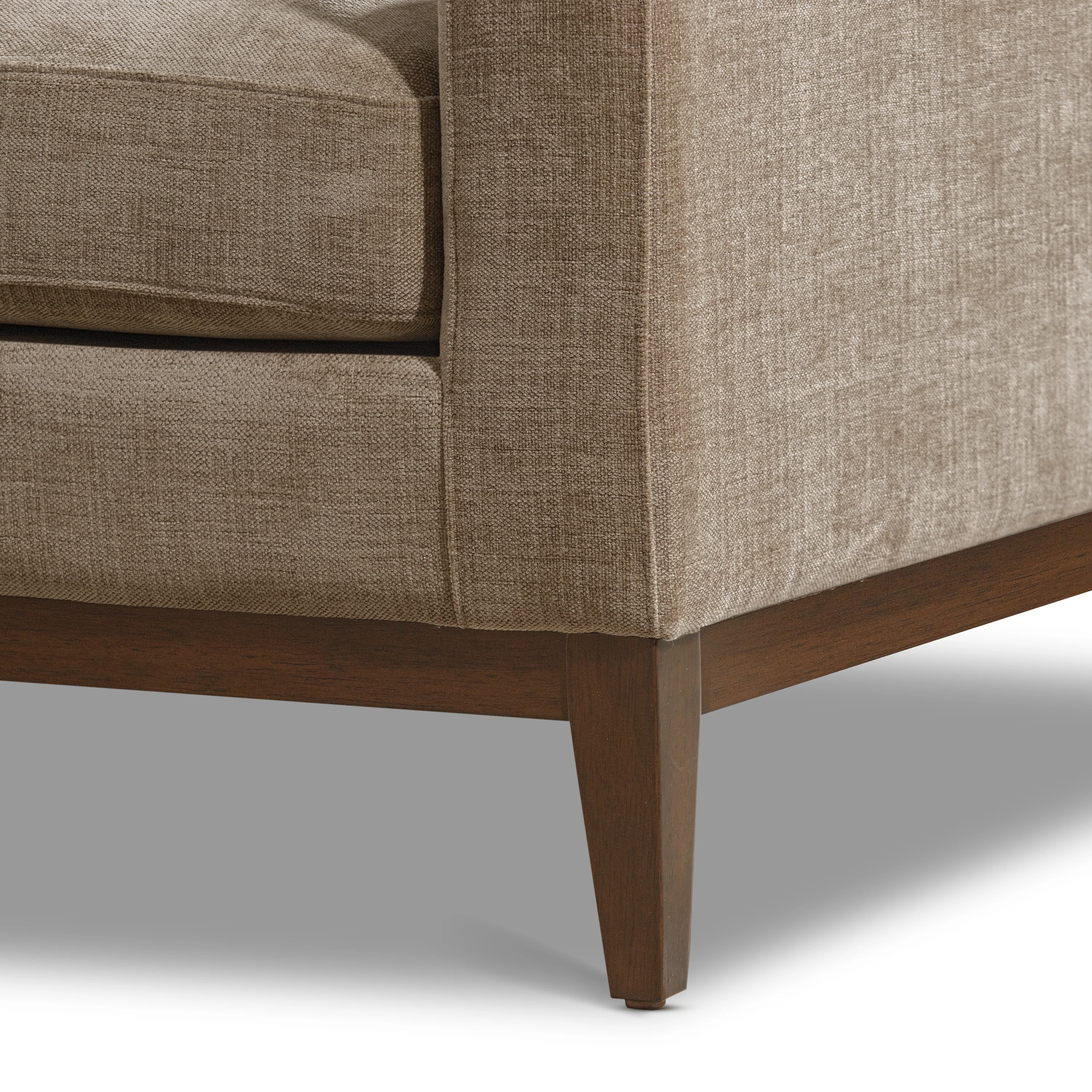 Zyon 90" Fabric Sofa | Clove Brown - Image 10