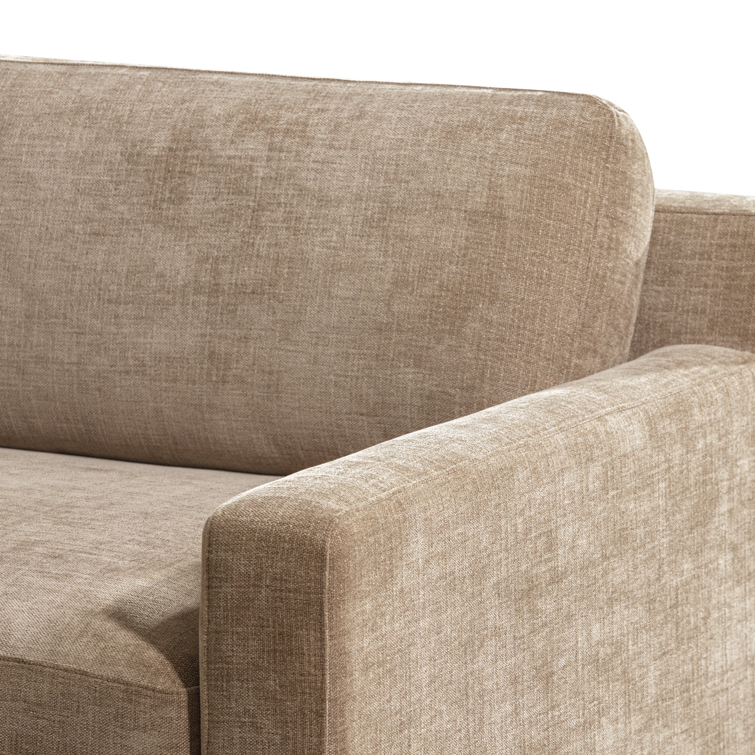 Zyon 90" Fabric Sofa | Clove Brown - Image 12