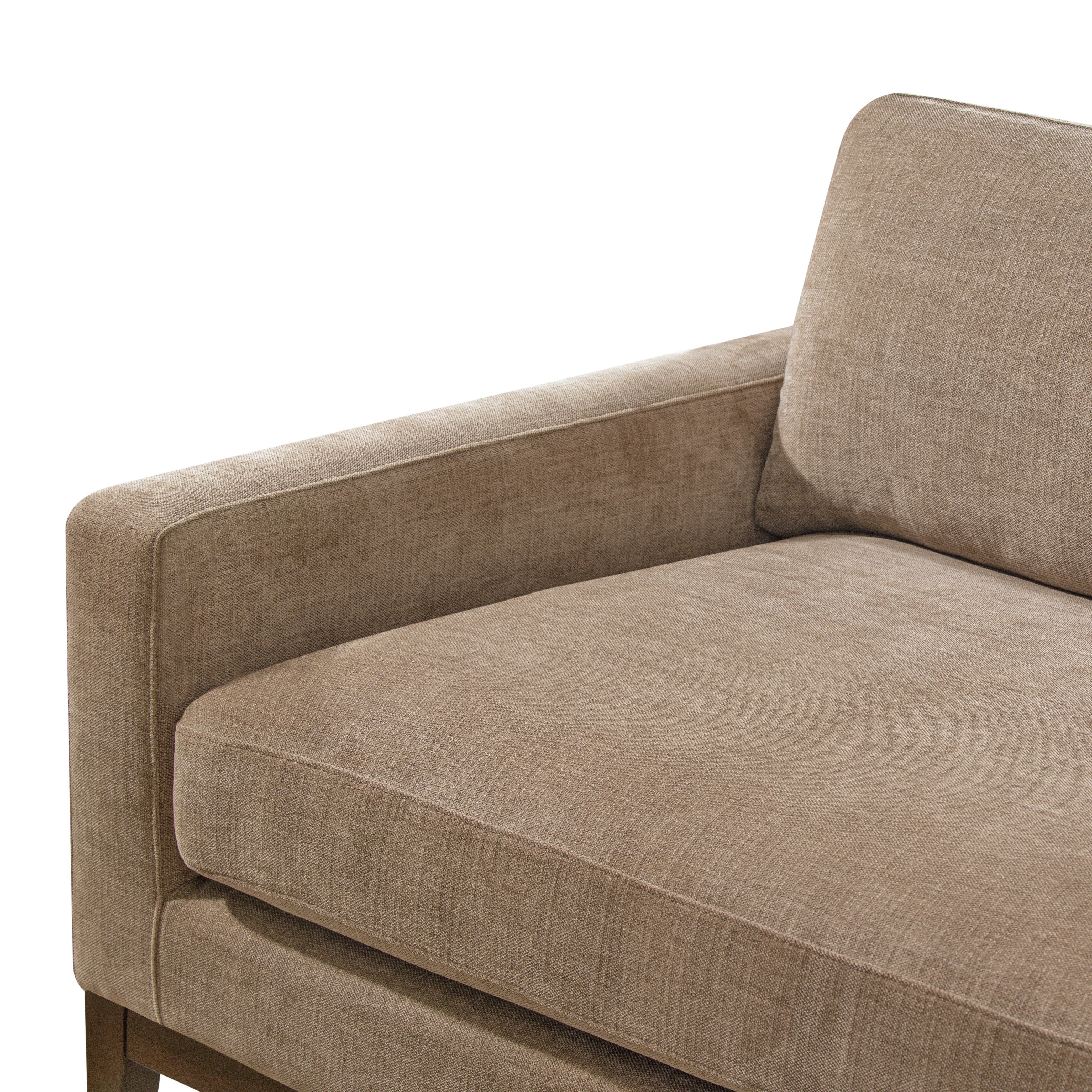 Zyon 90" Fabric Sofa | Clove Brown - Image 16
