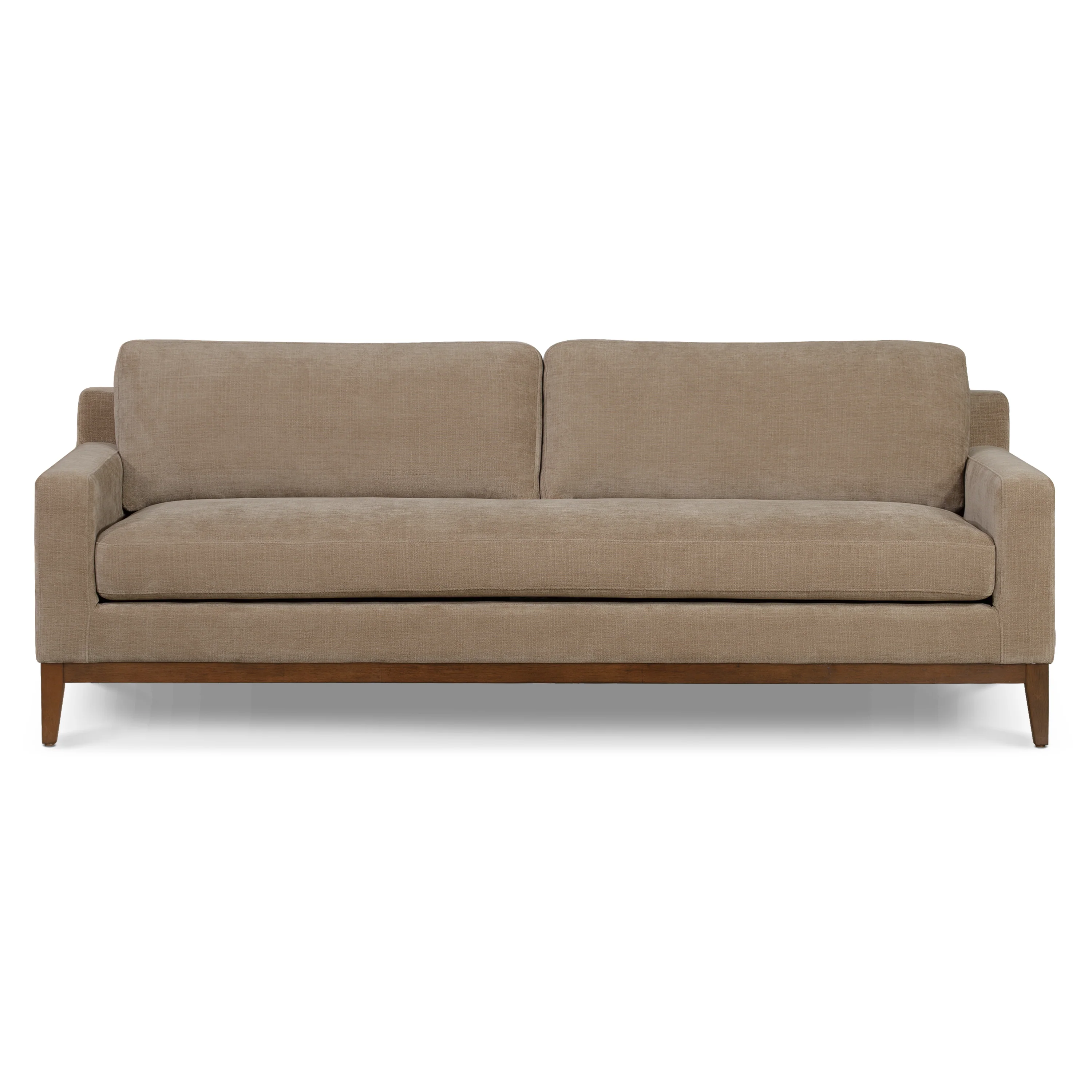 Zyon 90" Fabric Sofa | Clove Brown - Image 4