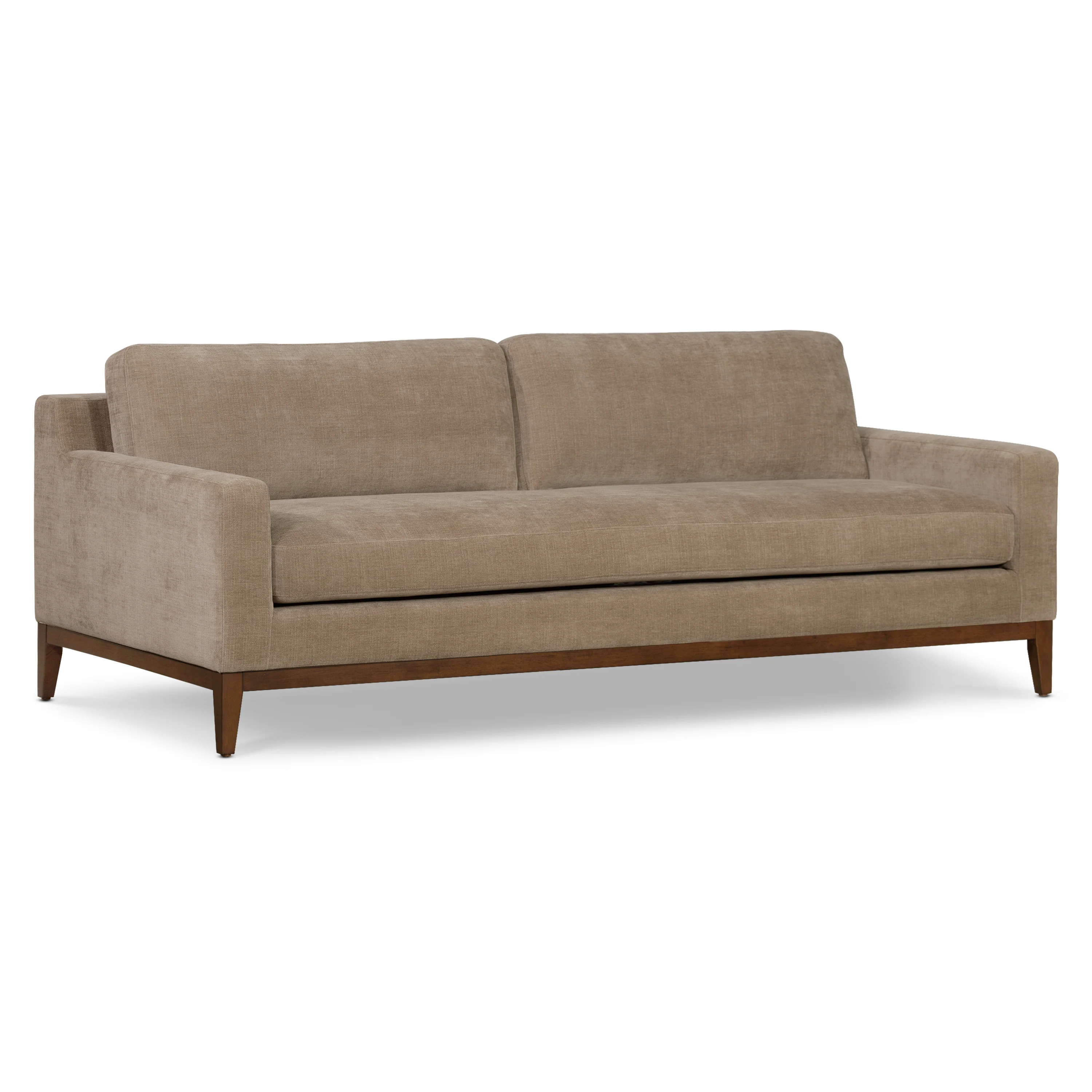 Zyon 90" Fabric Sofa | Clove Brown - Image 5
