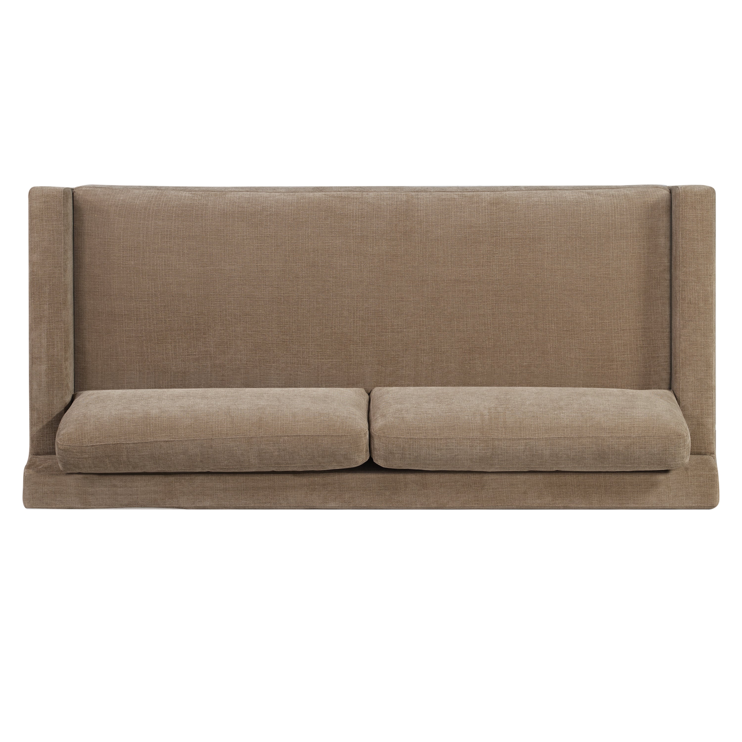 Zyon 90" Fabric Sofa | Clove Brown - Image 6