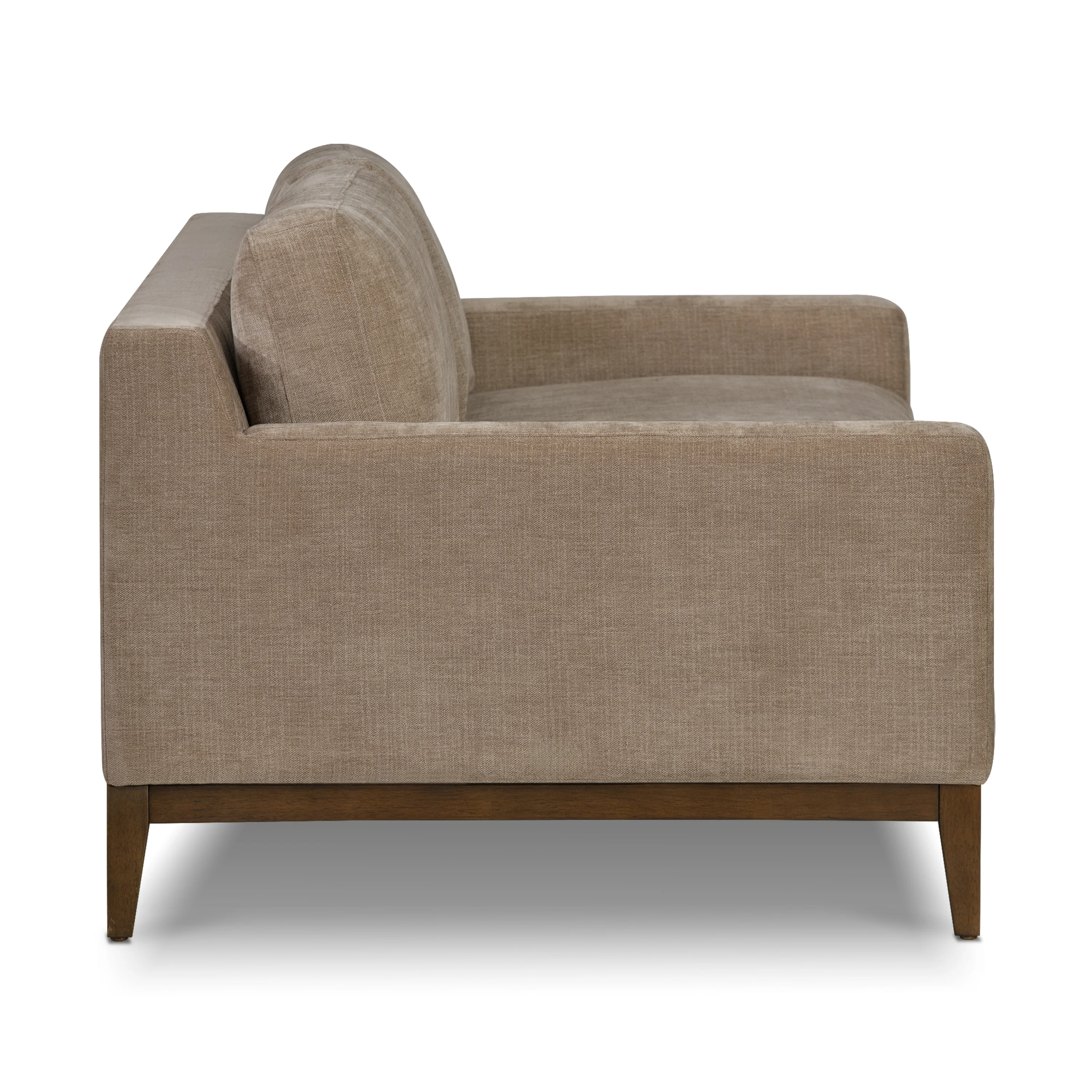 Zyon 90" Fabric Sofa | Clove Brown - Image 9