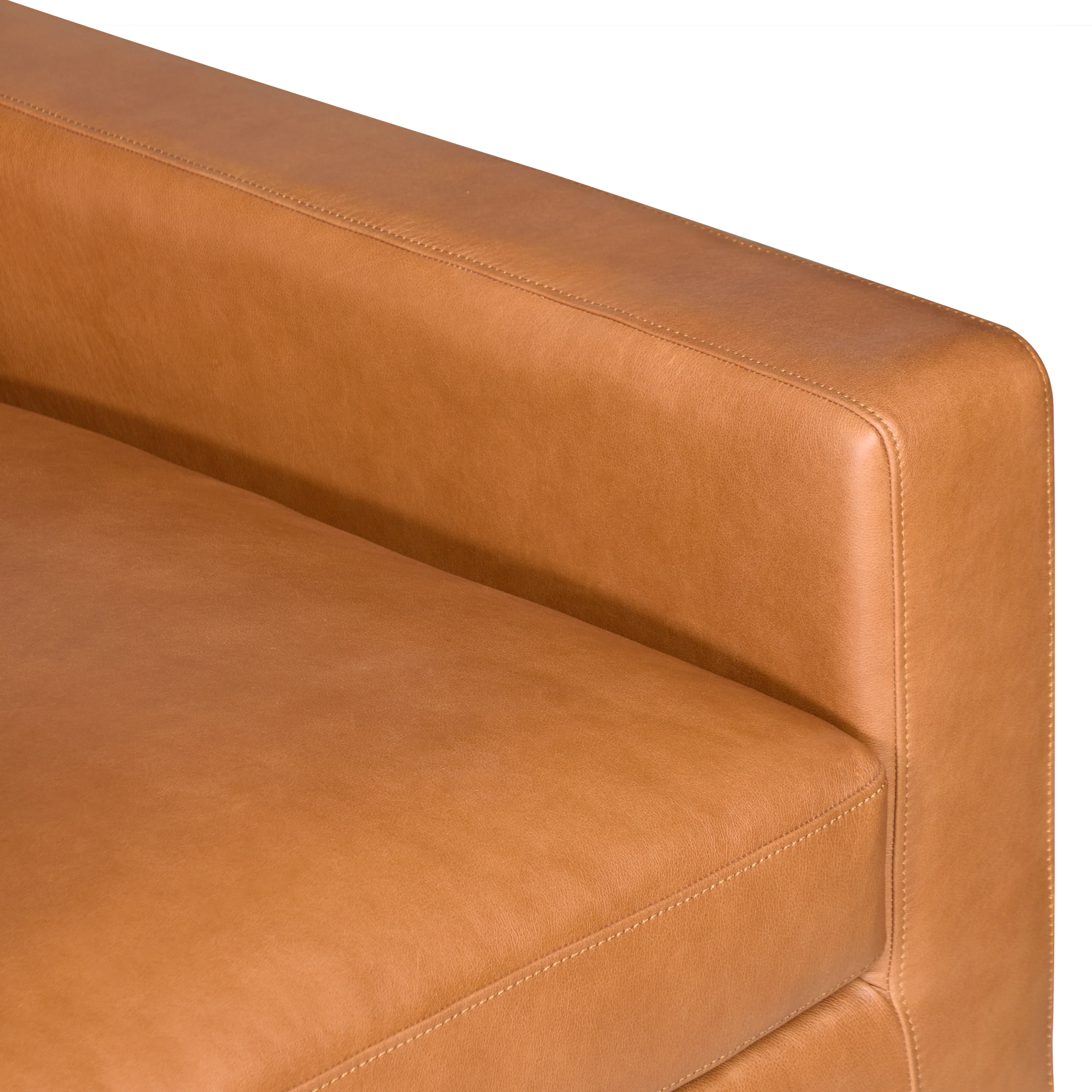 Zyon Leather Lounge Chair | Saddle Tan - Image 11
