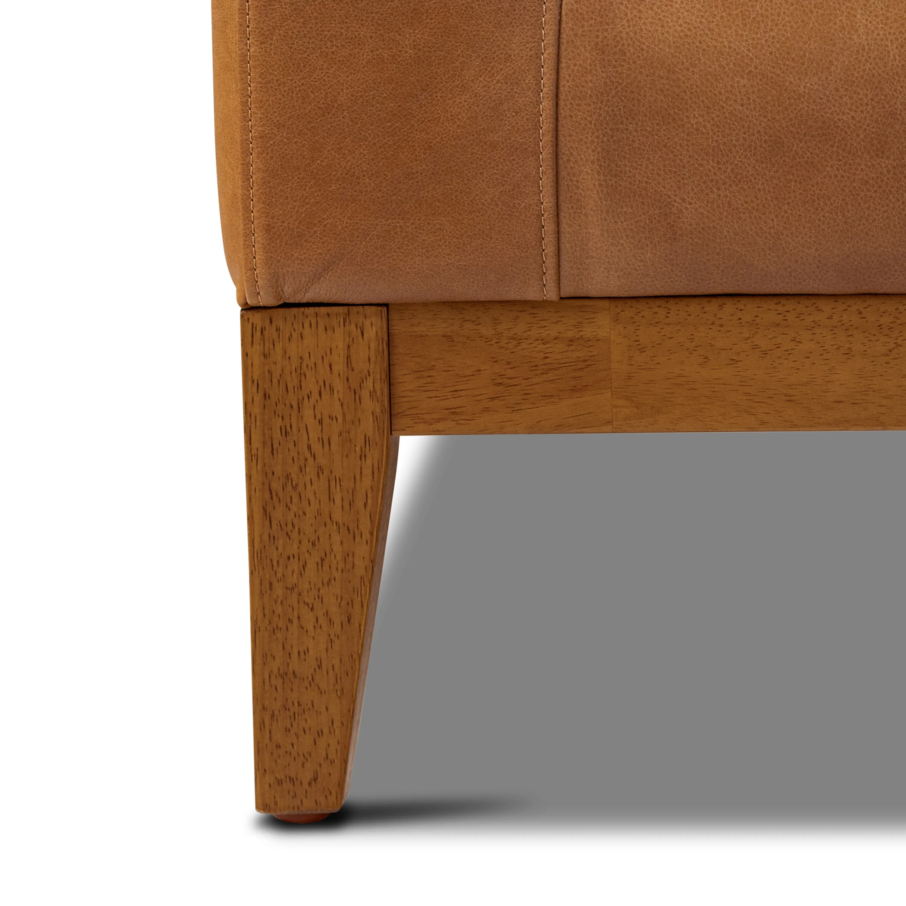 Zyon 90" Leather Sofa | Saddle Tan - Image 11