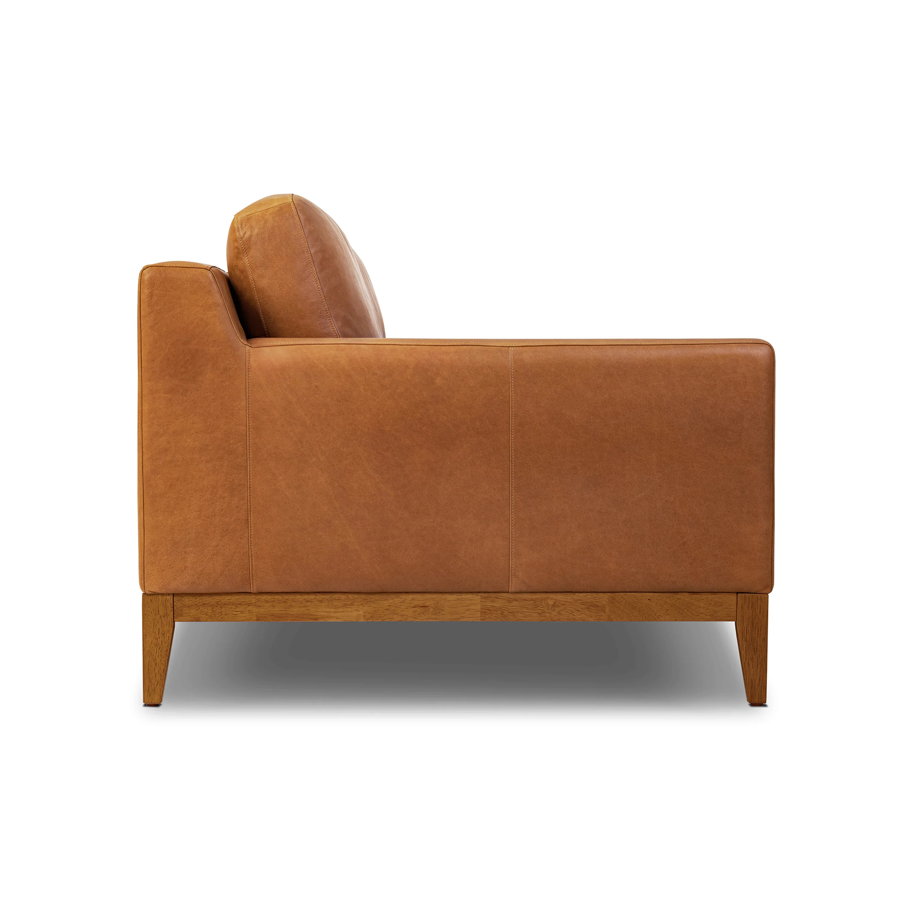 Zyon 90" Leather Sofa | Saddle Tan - Image 5