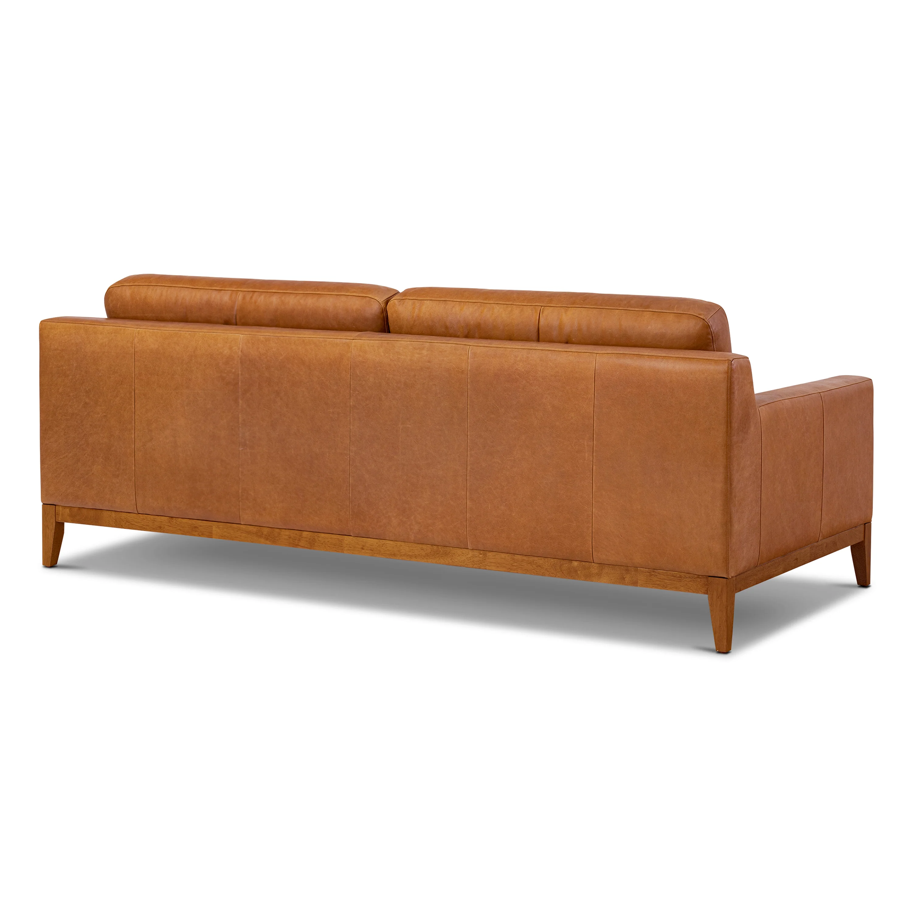 Zyon 90" Leather Sofa | Saddle Tan - Image 6