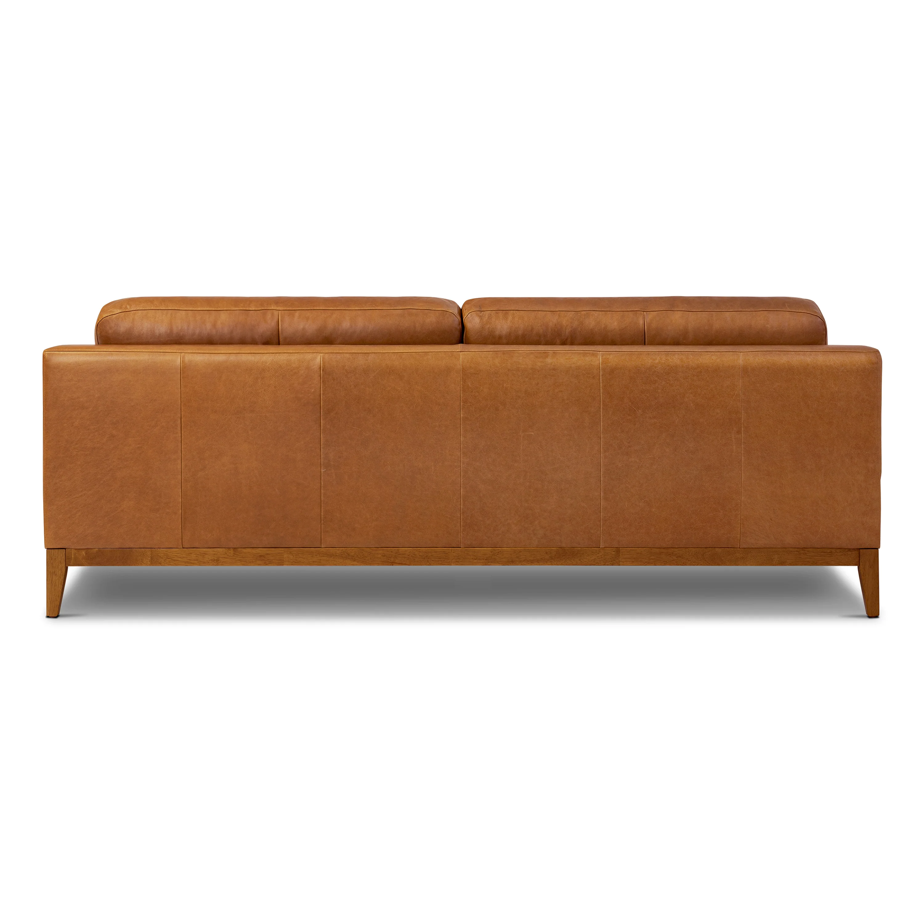 Zyon 90" Leather Sofa | Saddle Tan - Image 7