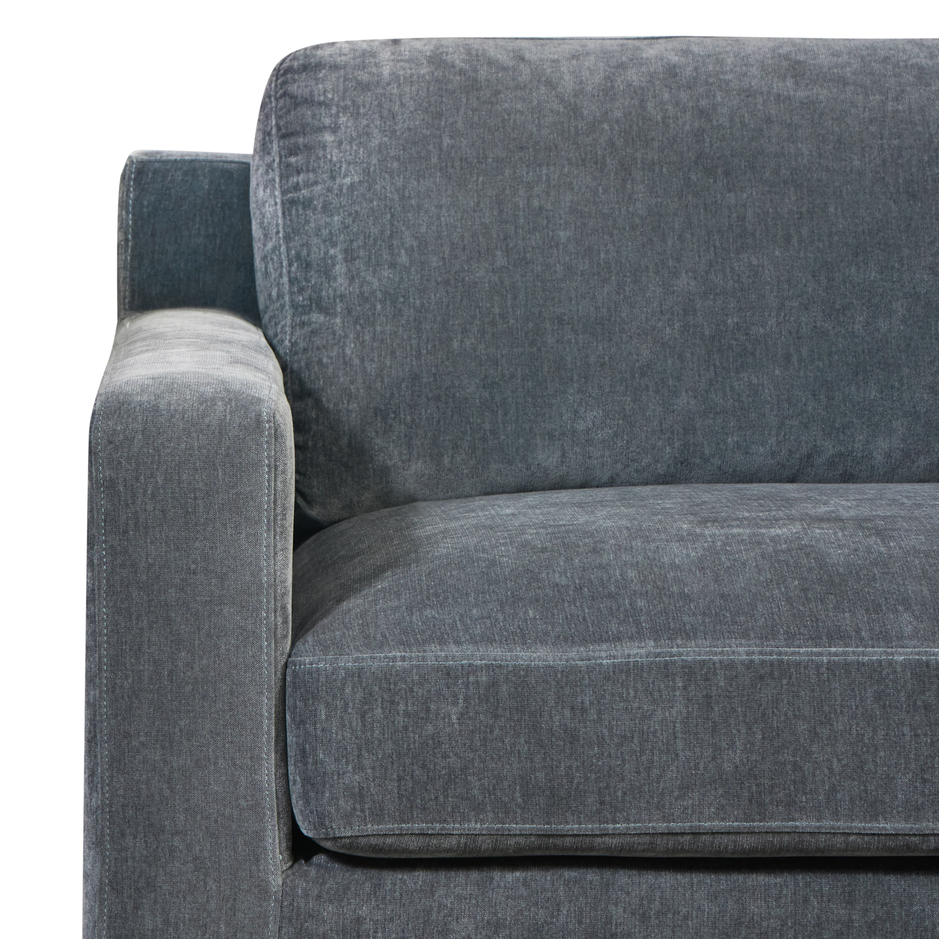 Zyon Velvet Sofa | Boreal Blue - Image 13