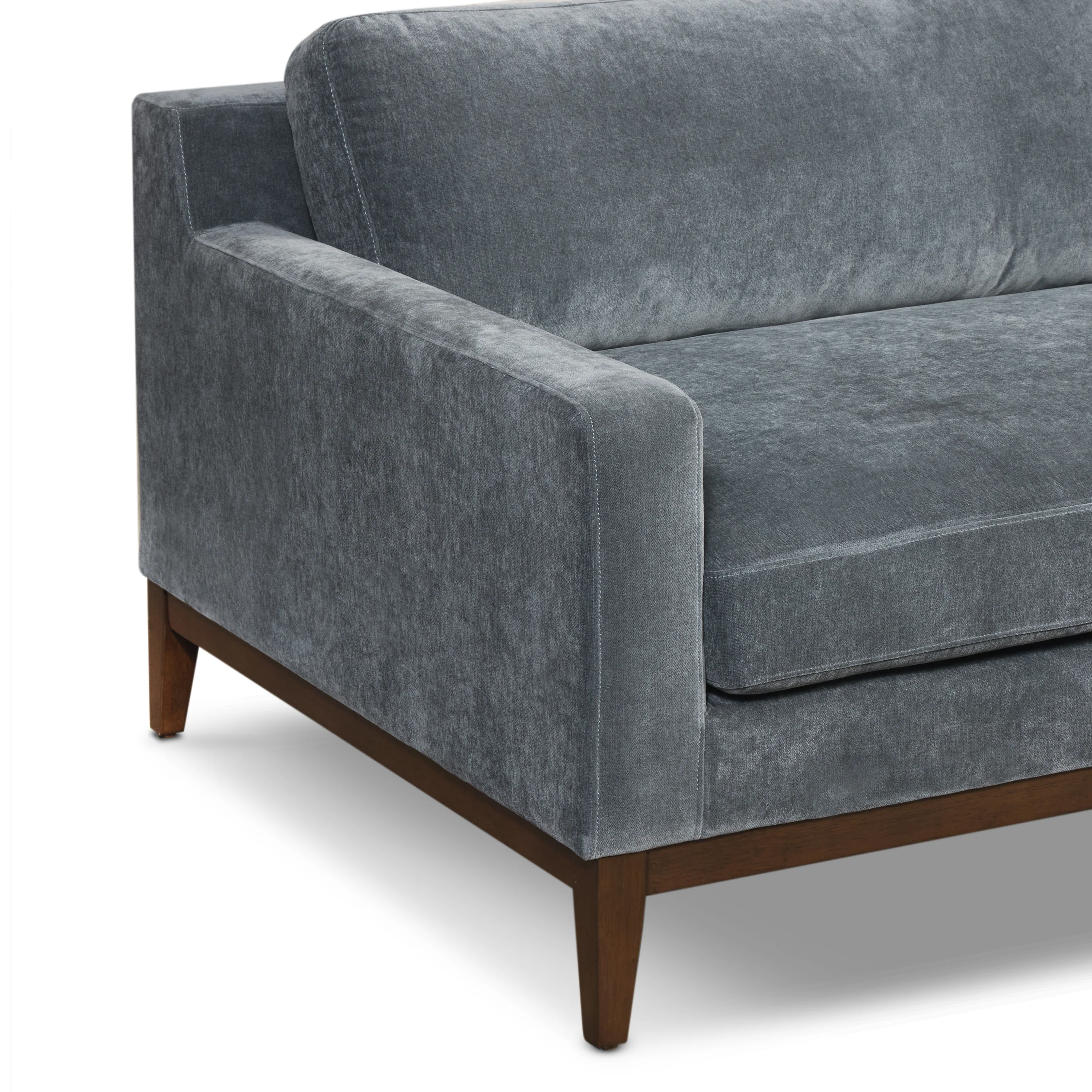 Zyon Velvet Sofa | Boreal Blue - Image 9