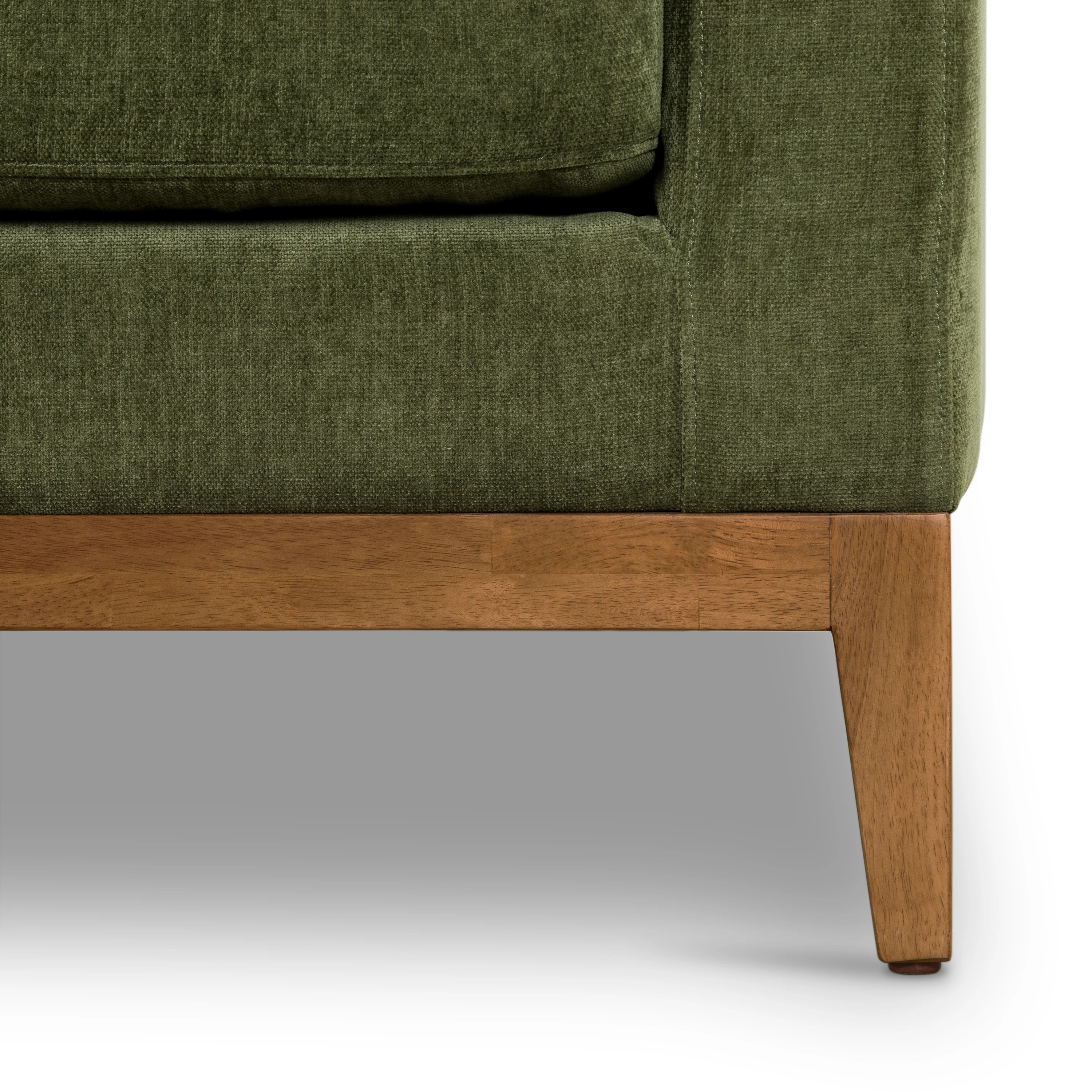 Zyon Velvet Sofa | Distressed Green Velvet - Image 10