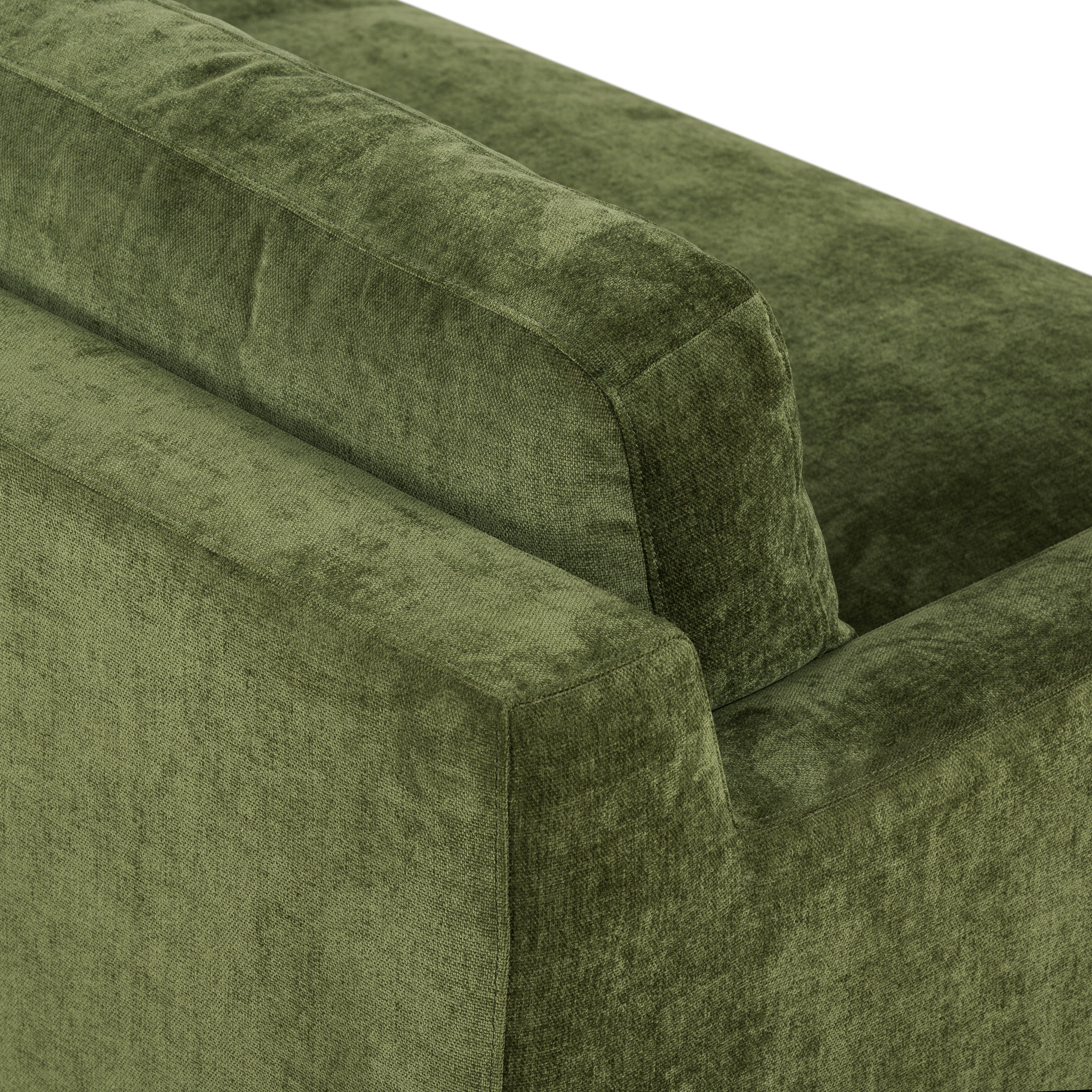 Zyon Velvet Sofa | Distressed Green Velvet - Image 12