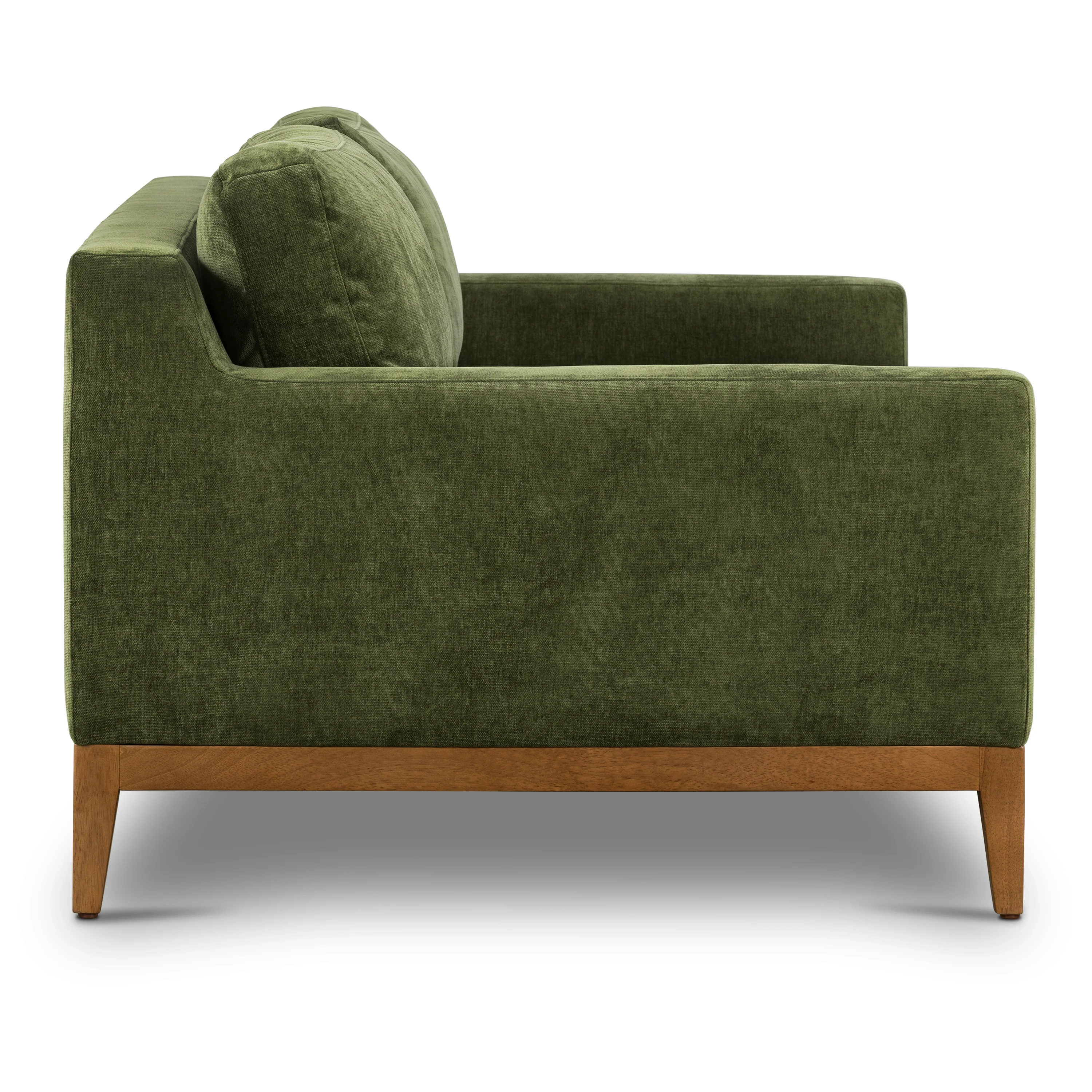 Zyon Velvet Sofa | Distressed Green Velvet - Image 8