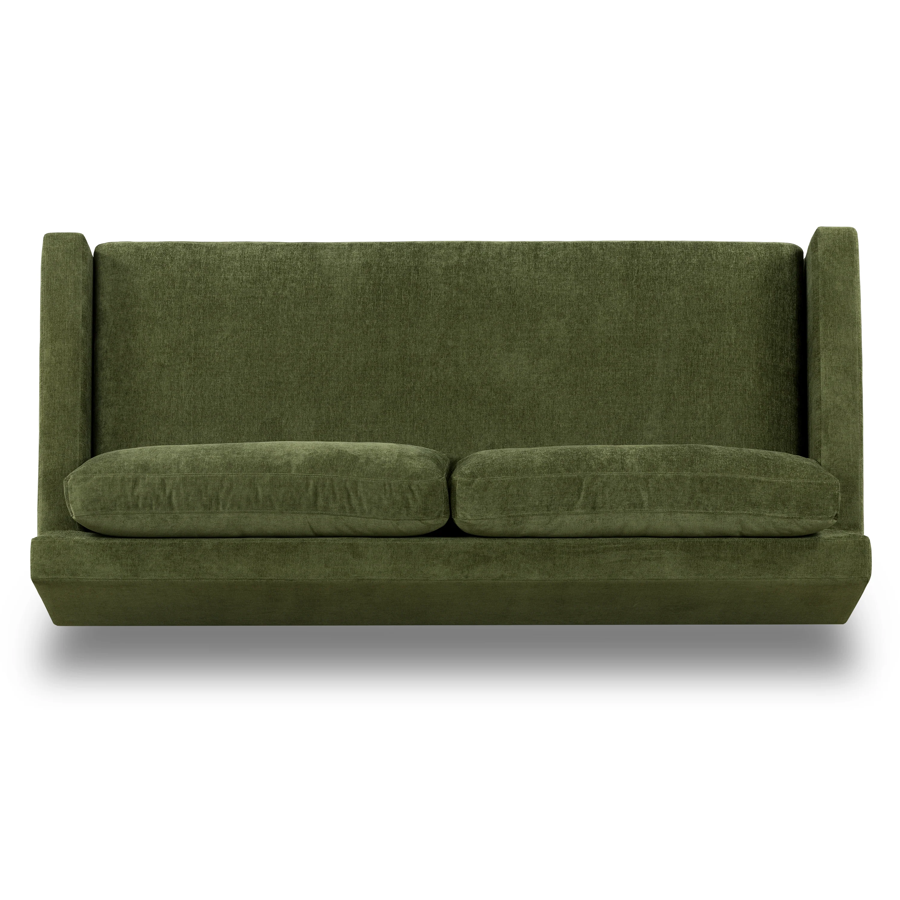 Zyon Velvet Sofa | Distressed Green Velvet - Image 9