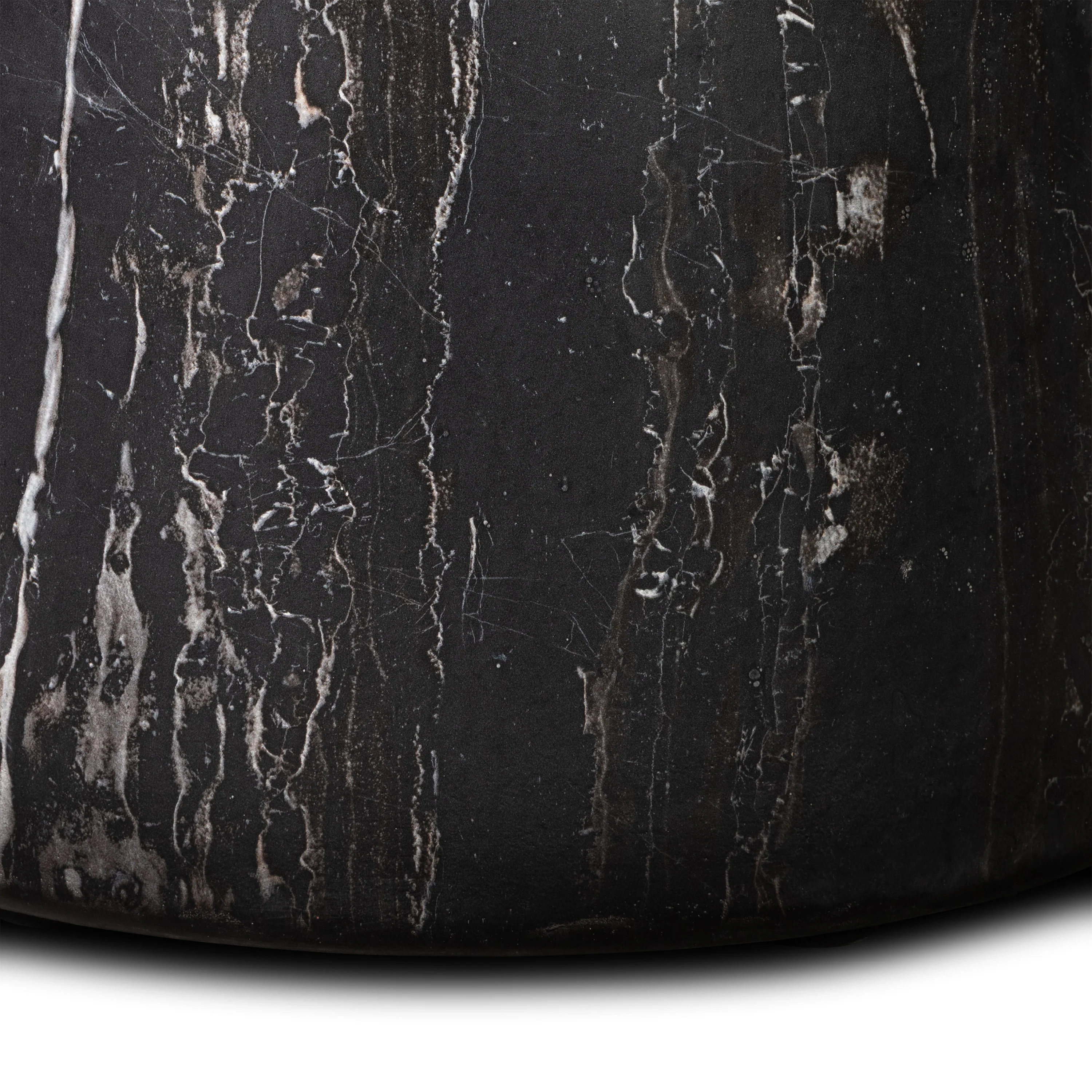 Zyra 18" Side Table | Black Marble - Image 8